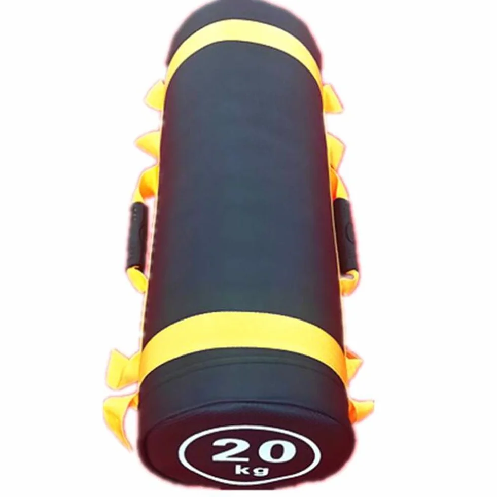 Sac de sable musculation avec poche de poids réglable et poignées pour entraînement à domicile