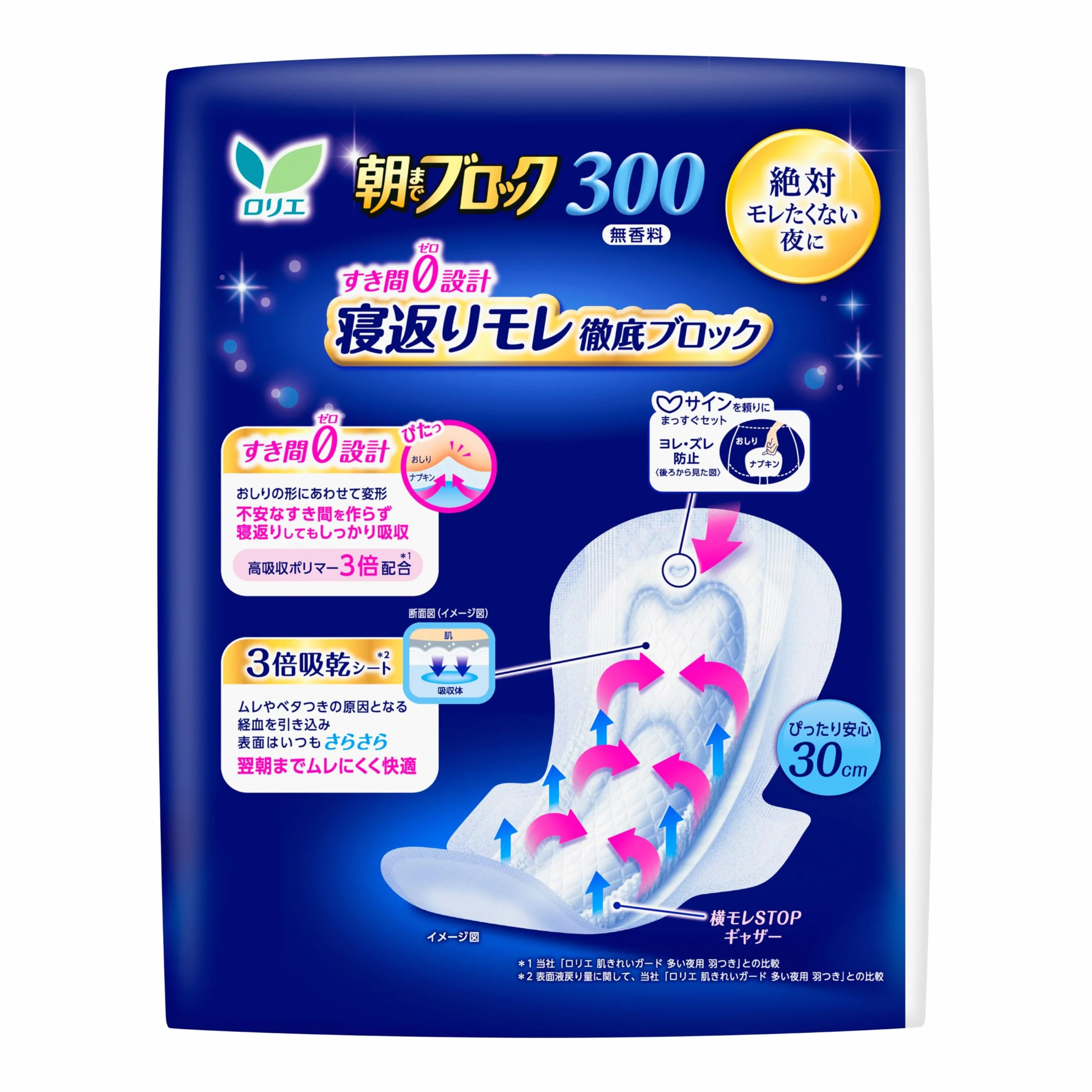 Laurier Kao Speed+ Ultra-Absorbent Guard 300mm 18 pads