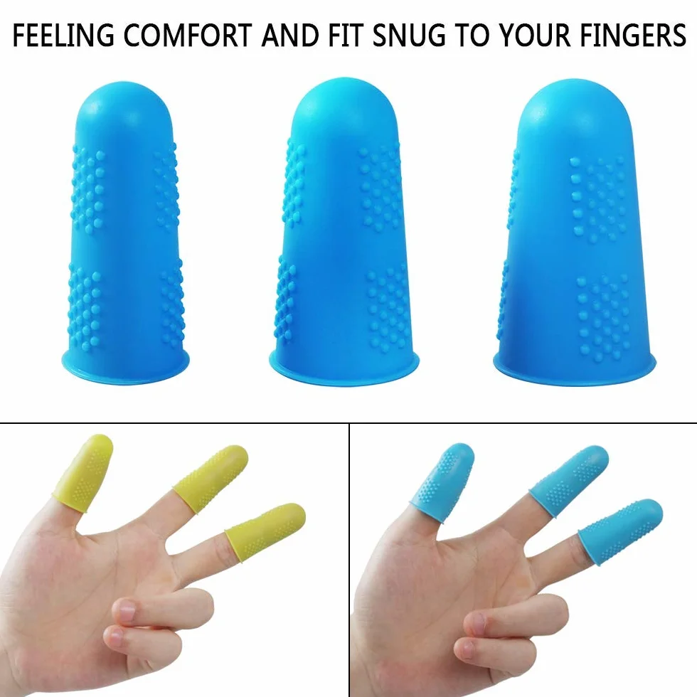 Protège Doigt en Silicone 15 Pcs Anti-adhésif pour Couture Pistolet à Colle Chaude