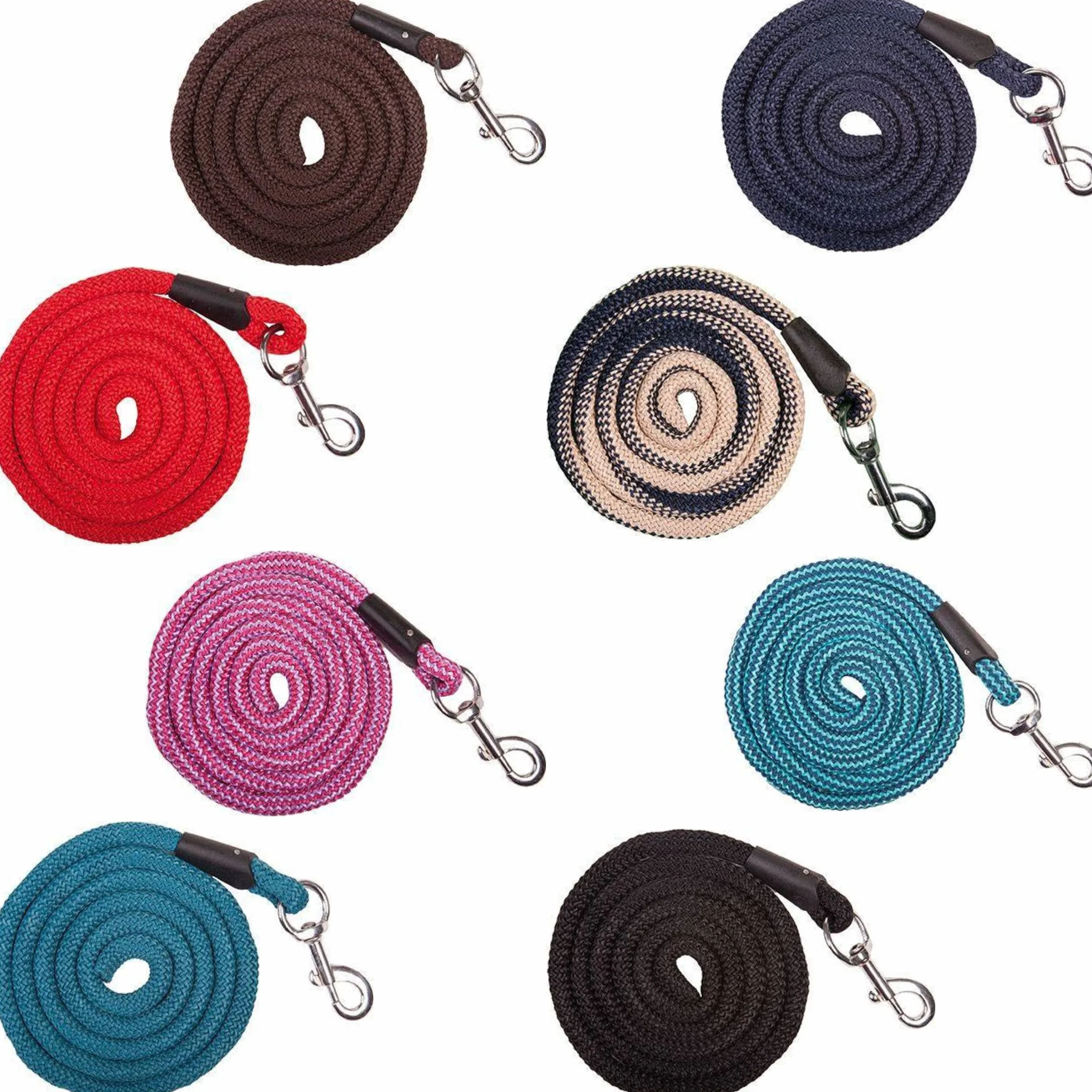 Tricot d'Aix-La-Chapelle avec Mousqueton, Longueur 180 cm, Rouge