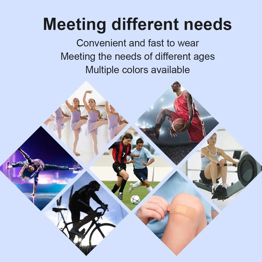 Lot de 2 genouillères de danse élastiques unisexes pour enfants et adultes sport football jogging yoga