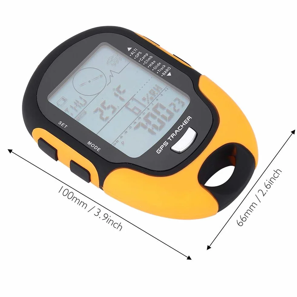 Altimètre Barométrique Numérique Multifonction GPS Baromètre Compas Portable avec Torche