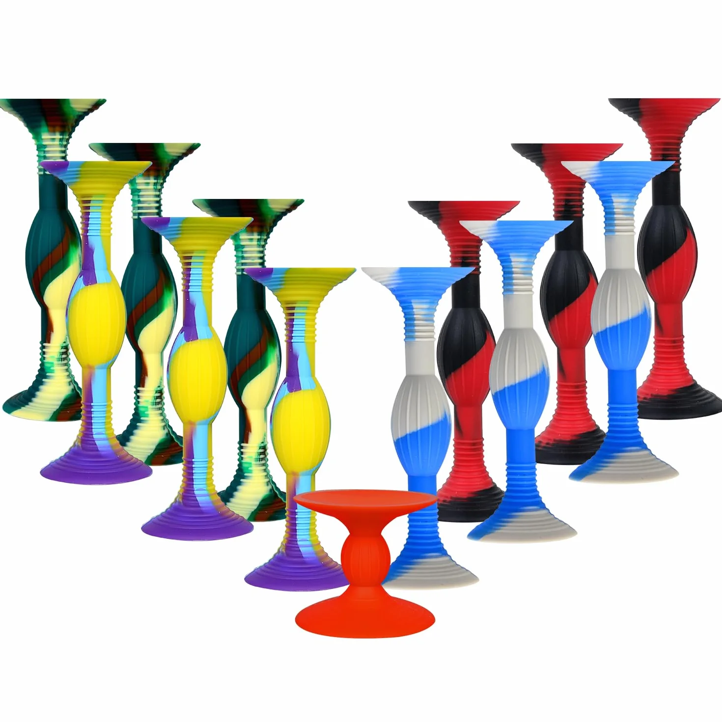 HugOutdoor Lot de 12 fléchettes souples en silicone 4 couleurs 11,9 cm pour enfants