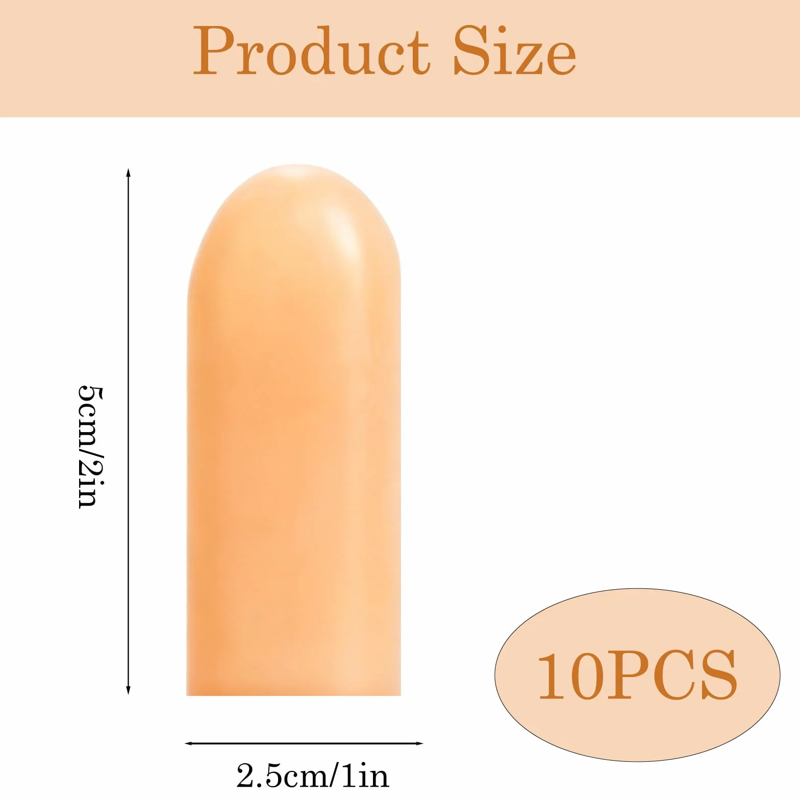 Protège-Doigts en Silicone, Doigtier Imperméable pour Soulager l'Eczéma, Fissures et Ampoules