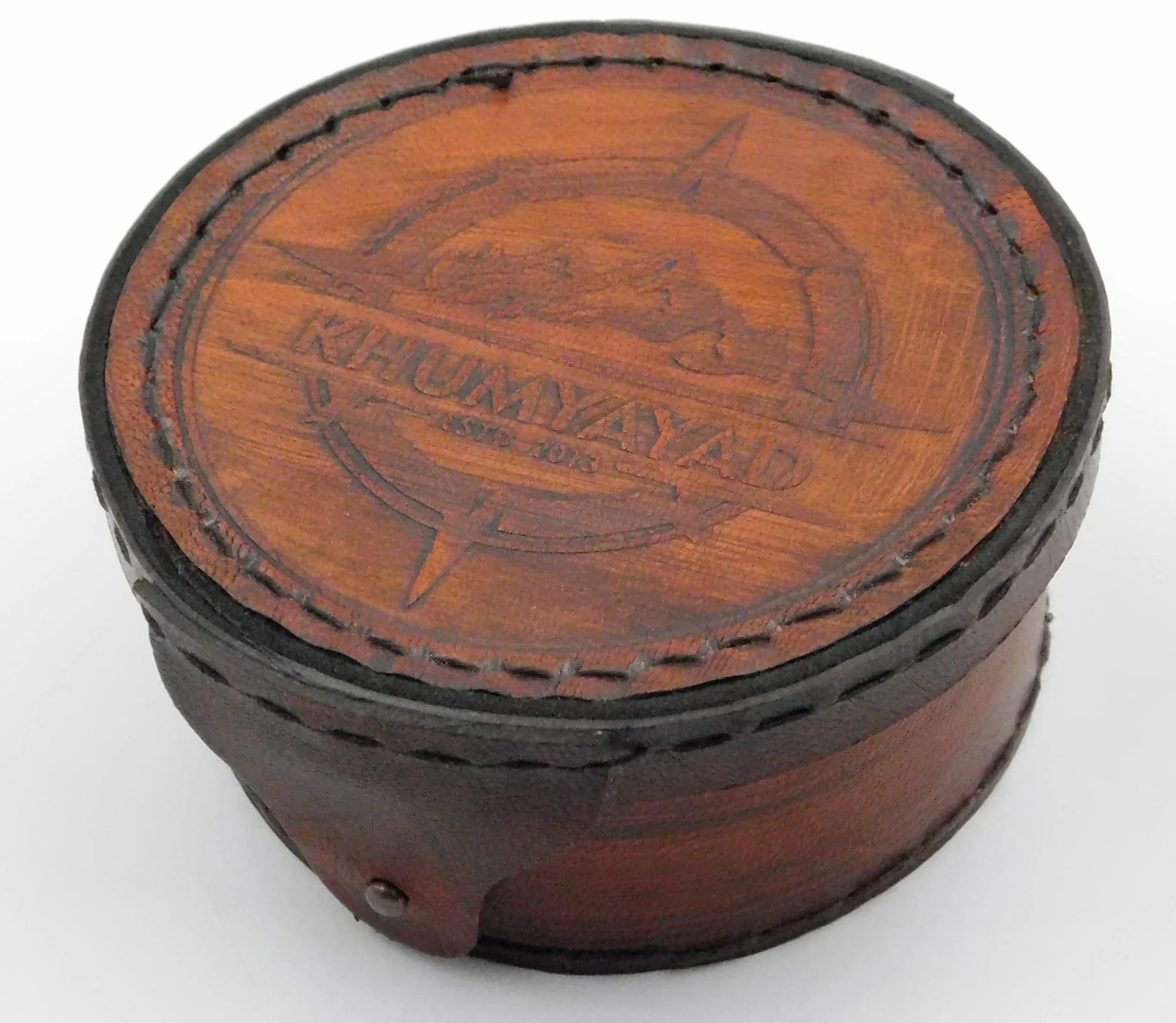 Boussole Sundial en laiton antique avec étui en cuir
