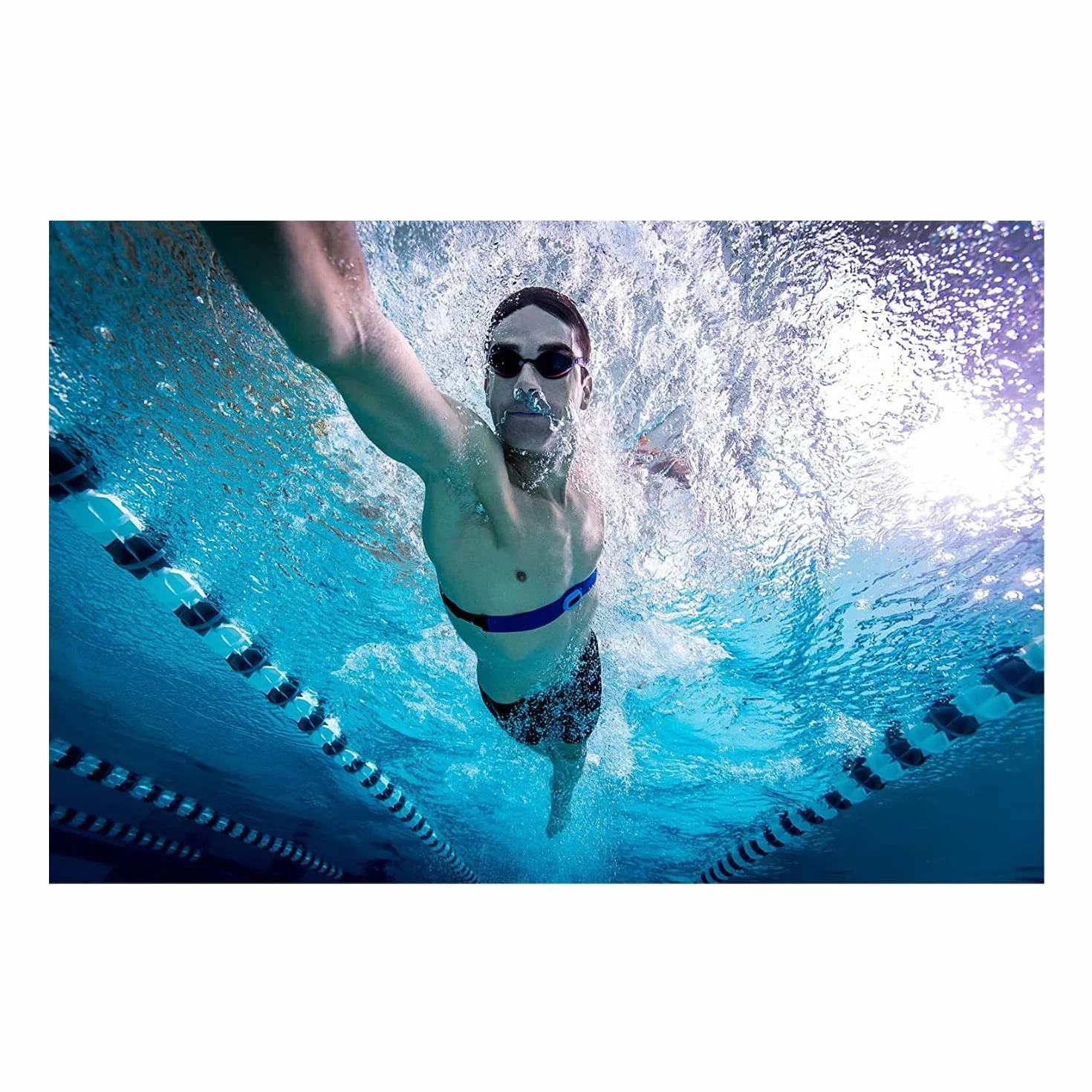 Garmin Premium Herzfrequenz-Brustgurt HRM-Swim zur Herzfrequenzmessung Unter Wasser rutschfest Schwimmen
