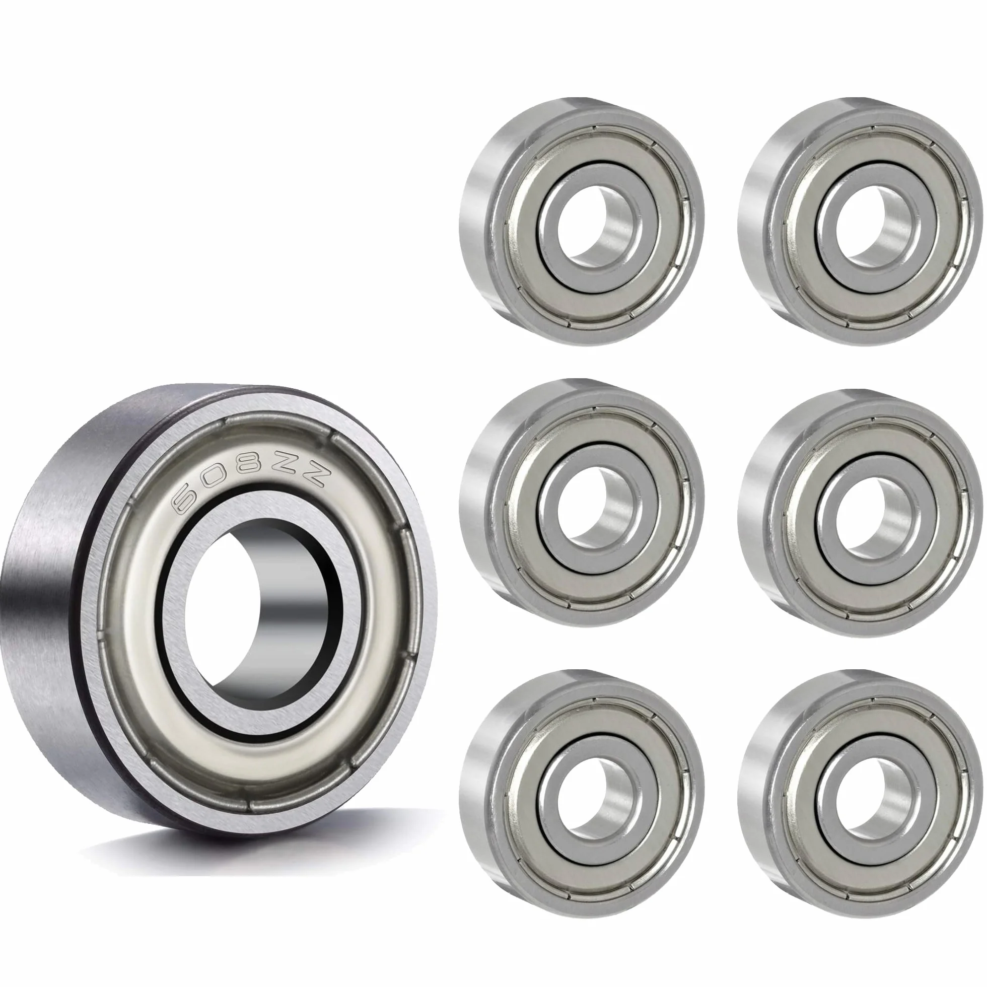 Roulements 608 ZZ 8x22x7 mm Acier Carbone Double Blindage pour Skateboard Longboard