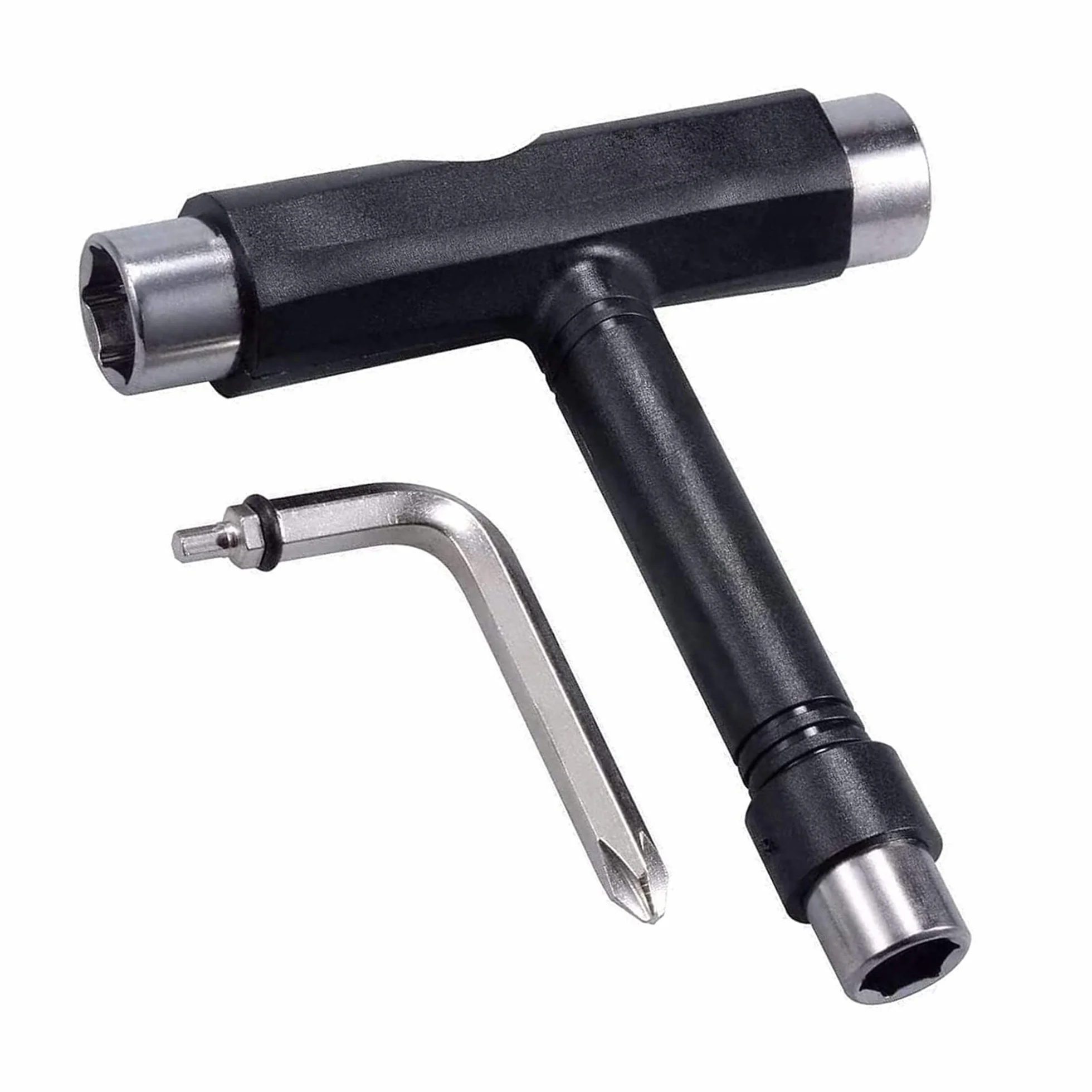 Deecam Outil de Skateboard Multifonction en Forme de T avec Clé Allen et Tournevis Cruciforme