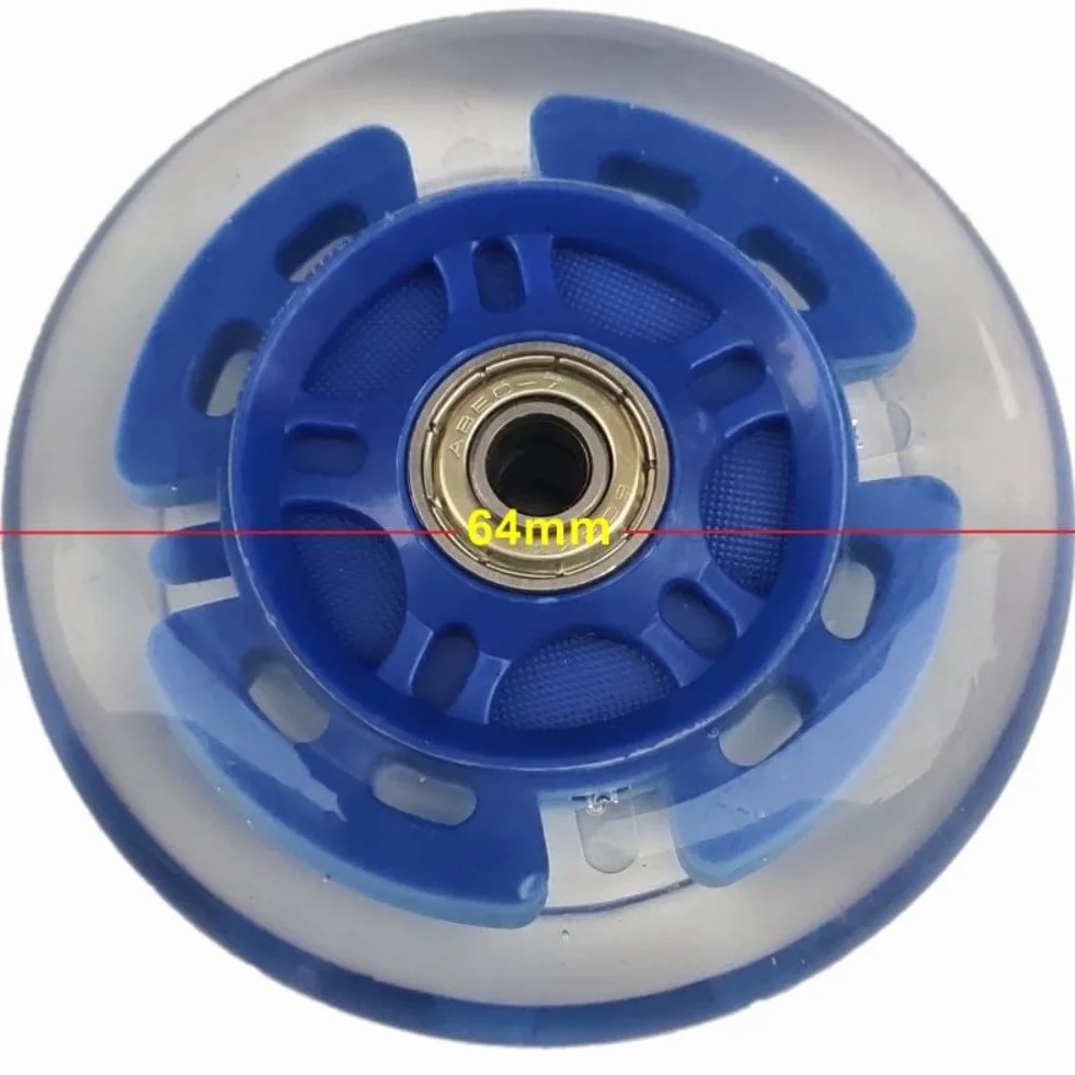 NexRen Lot de 8 roues de rechange pour patins à roues alignées LED 64/70/80 mm