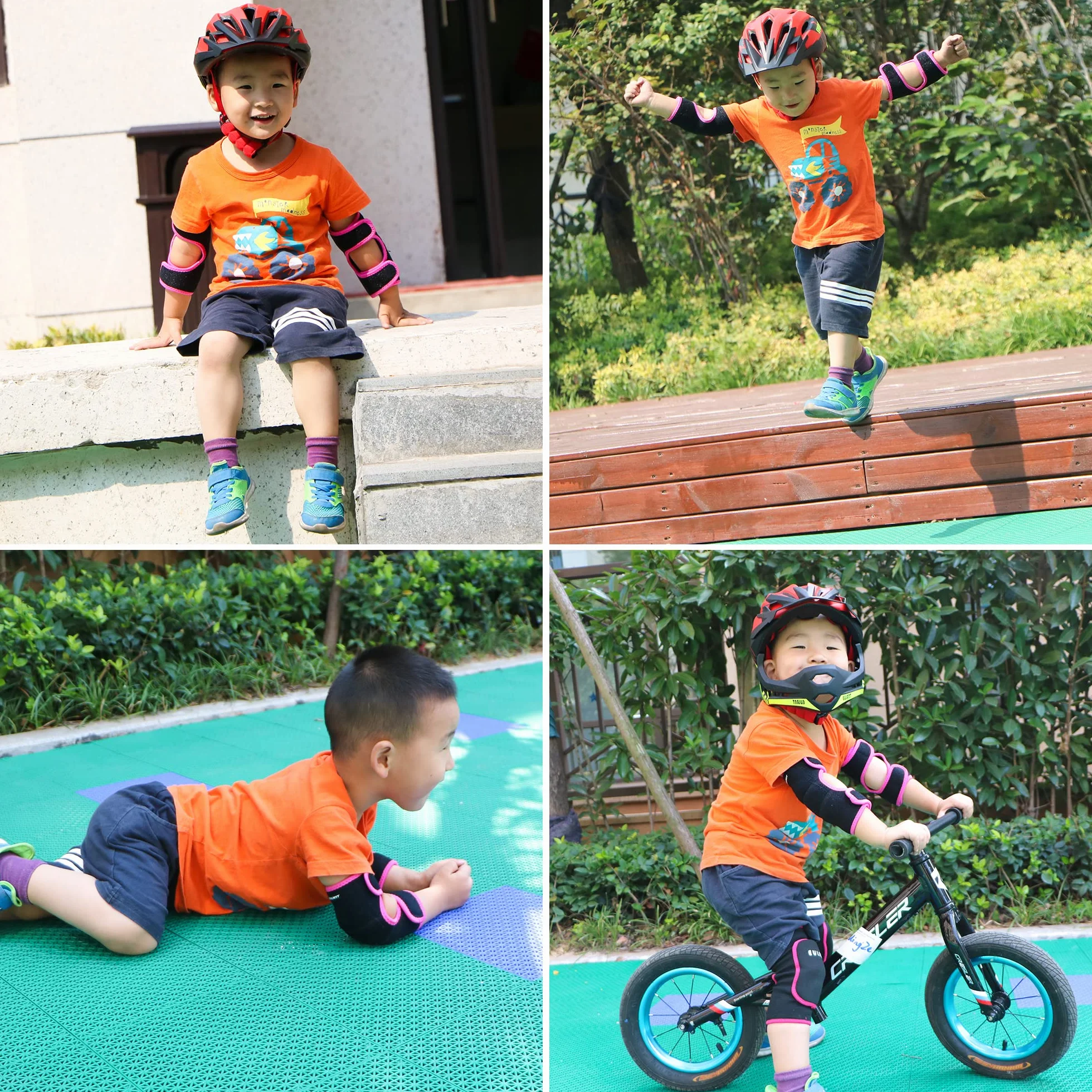 Coudières pour Enfants Ajustable Protège-Coudes SBR Pad Cyclisme Danse Volleyball