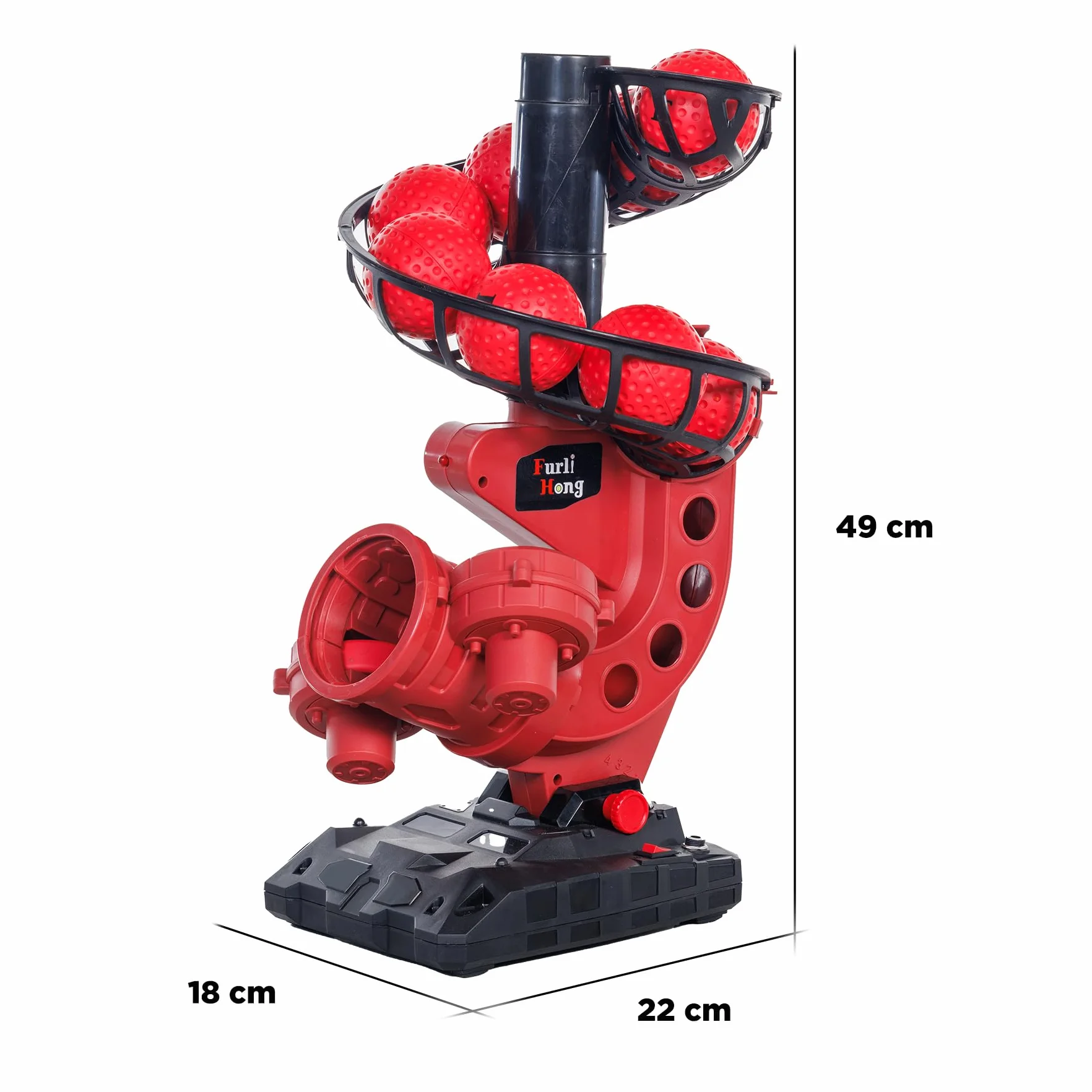 Machine 2 en 1 Cricket Baseball pour Débutant Lanceur Léger Portable 3 Modes Lancement Power Bank Batterie