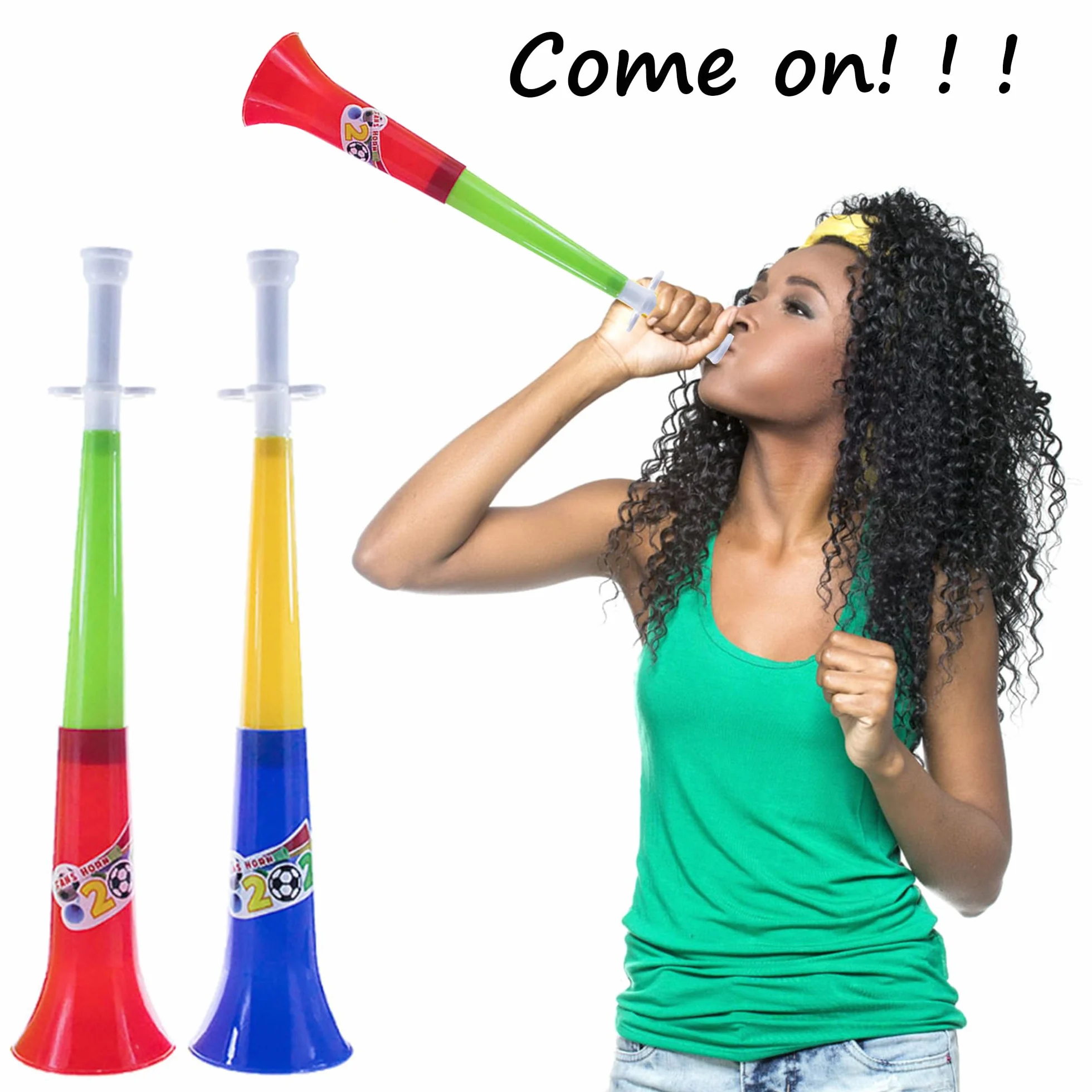 Corne Vuvuzela Très Bruyant Klaxons Trompette Plastique Fanfare Football Stade Faiseurs Bruit Événements Sportifs