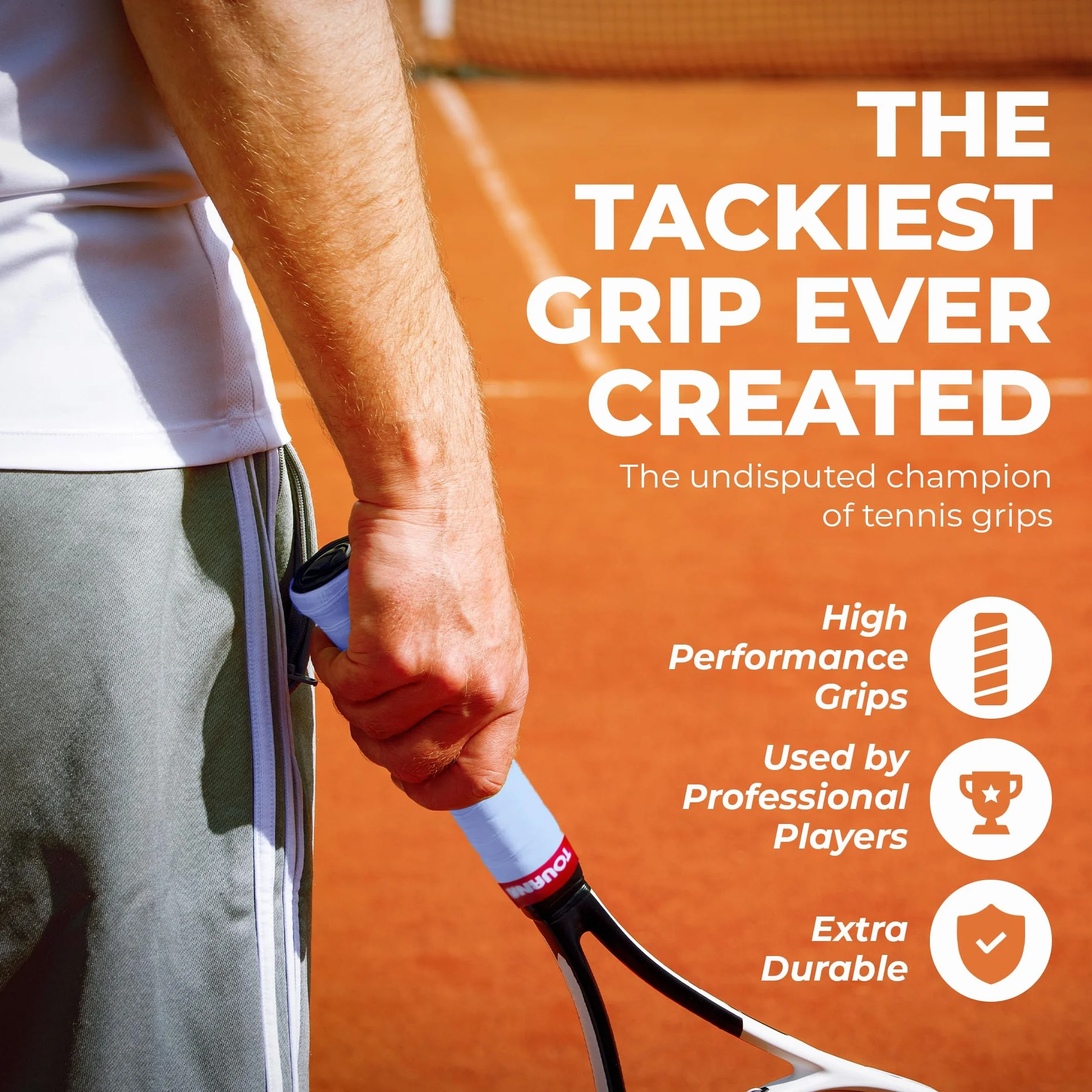 Tourna Mega Tac Extra Tacky Overgrip 10-Pack