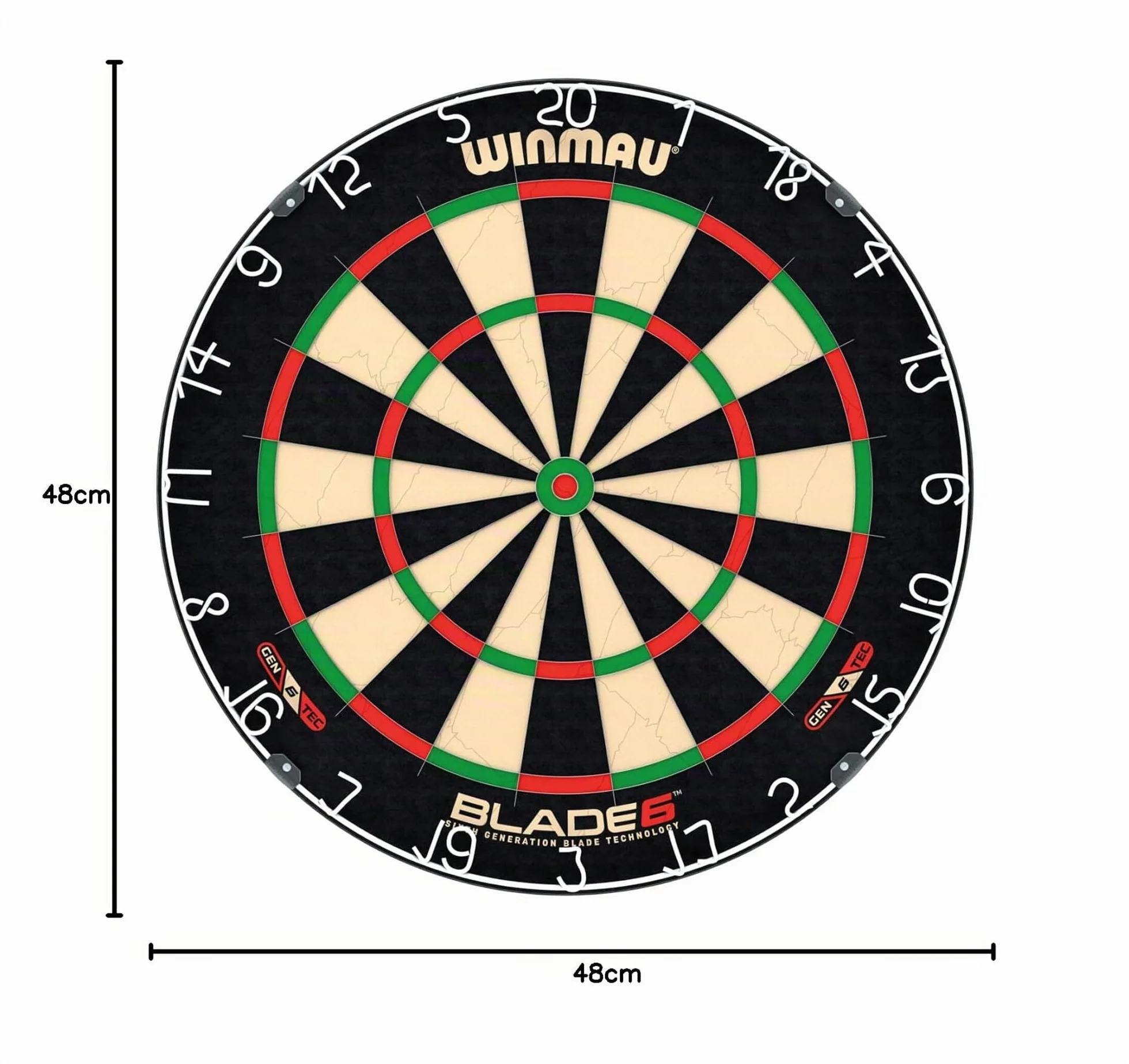 WINMAU Blade 6 360 Cible de fléchettes steeldart Professionnelle homologuée Tournoi PDC