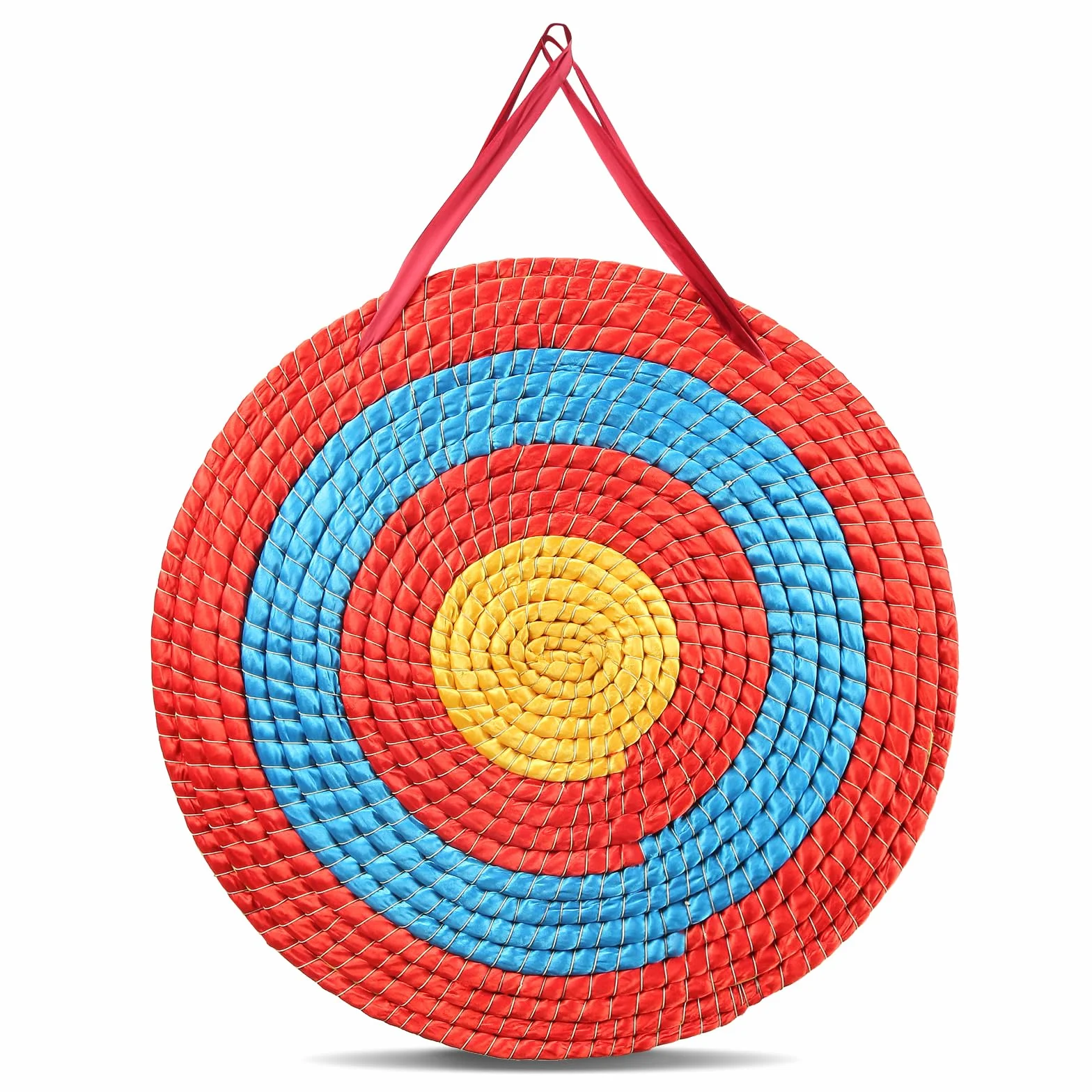 VEVOR Cible de Tir à l'Arc 50,8 cm Paille Traditionnelle Faite à la Main 6,35 cm Épaisseur 3 Couches Accessoire Entraînement Archerie Plein Air Arcs Arbalètes