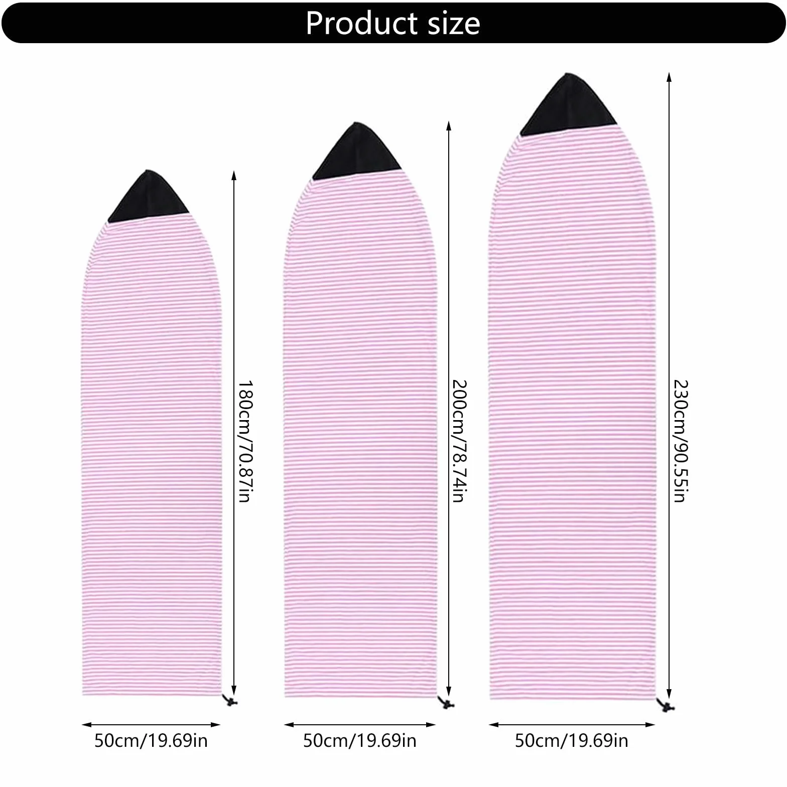 Housse de protection extensible pour planche de surf, longboard, paddle