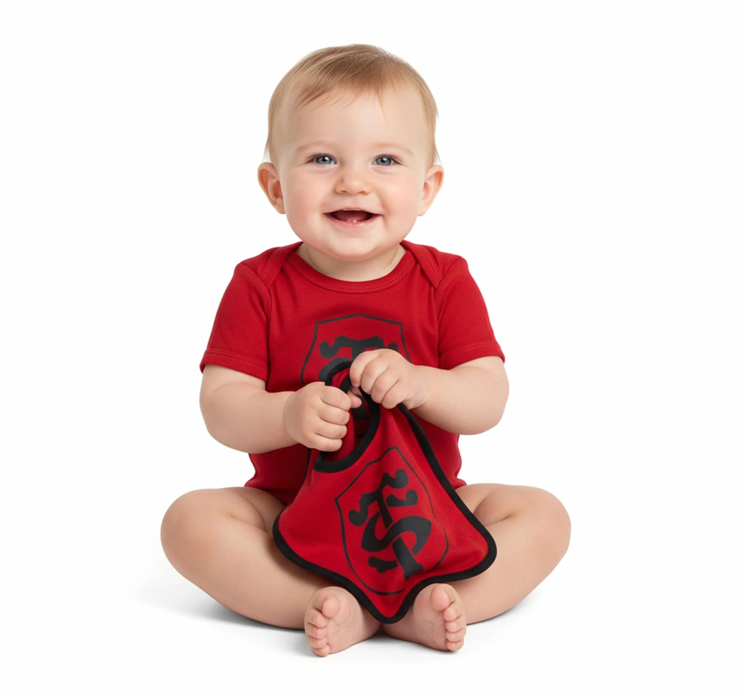 STADE TOULOUSAIN Body Bavoir bébé Toulouse Collection Officielle Rugby