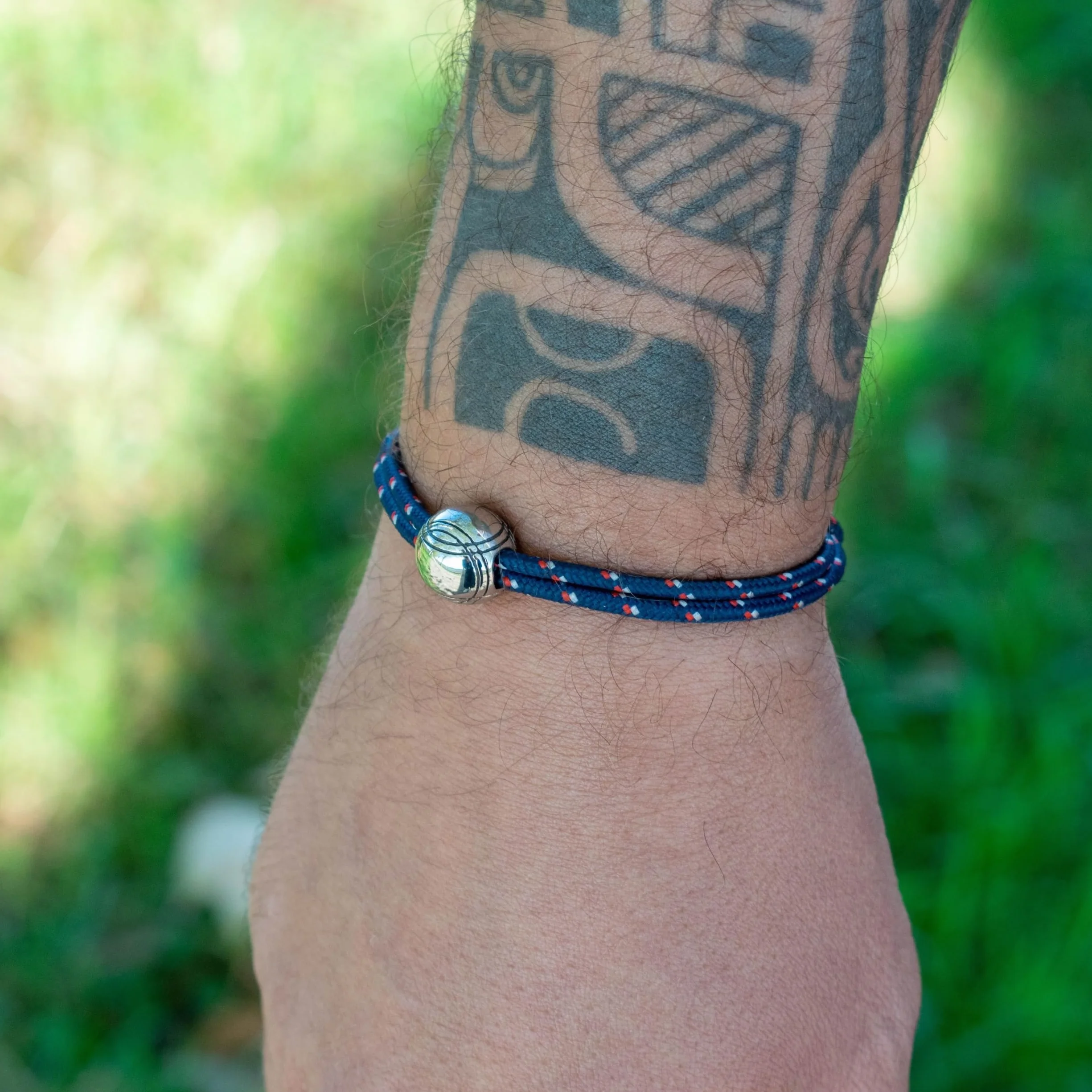 Bracelet pétanque acier inoxydable réglable homme femme - Cadeau Noël anniversaire fête des pères