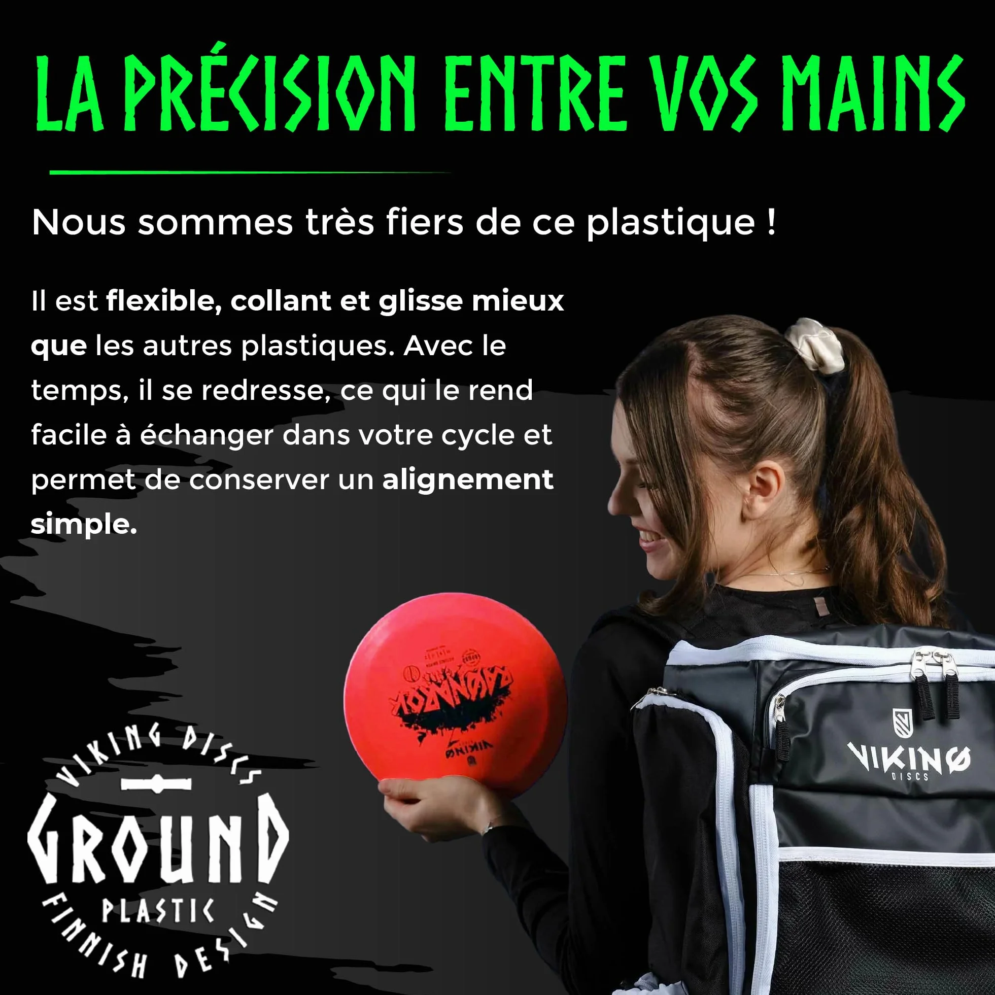 Viking Discs Ground Disc Golf Set 8 Frisbees PDGA Approuvés Putter Mid-Range Fairway Driver Distance Driver