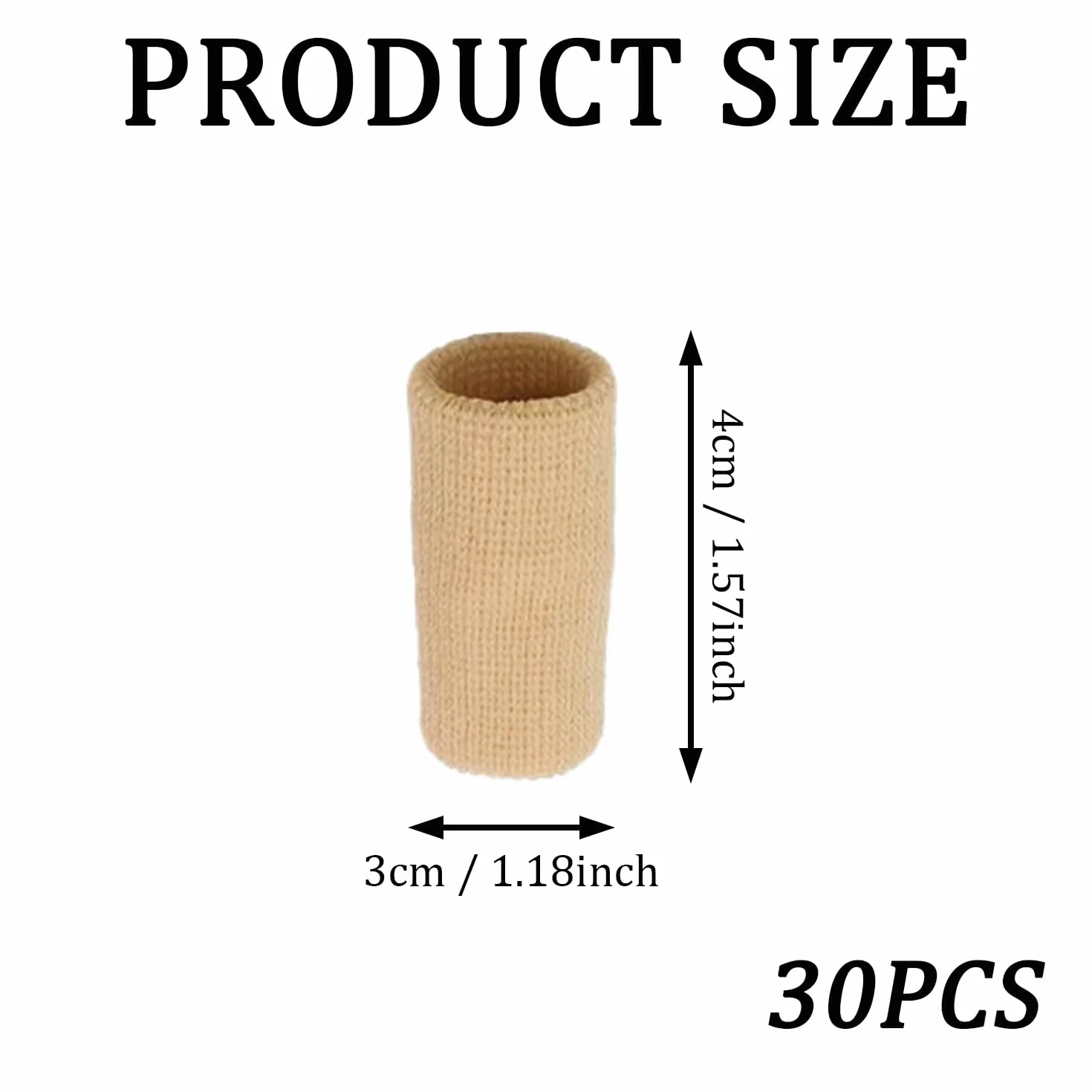 Manchons de Protection des Doigts Élastiques 30 Pièces pour Sport Basket-Ball Volleyball