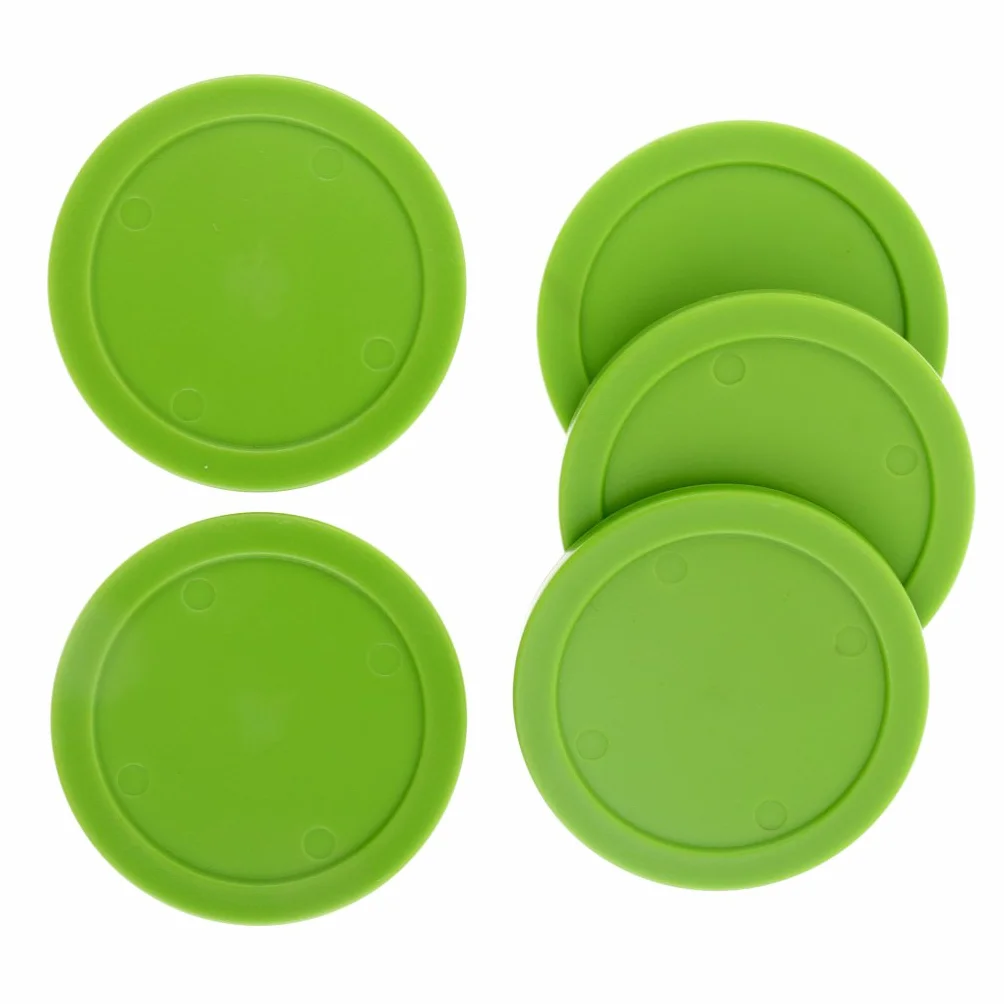 Palet Hockey Table Rondelle d'air 62mm Vert 5pcs Sharplace