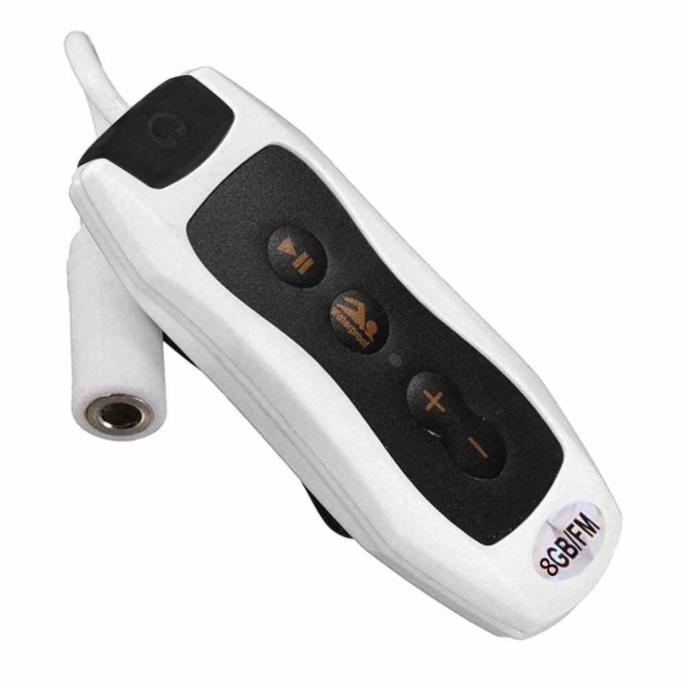 Lecteur MP3 étanche IPX8 Radio FM 4G/8G Clip Sport Natation Plongée