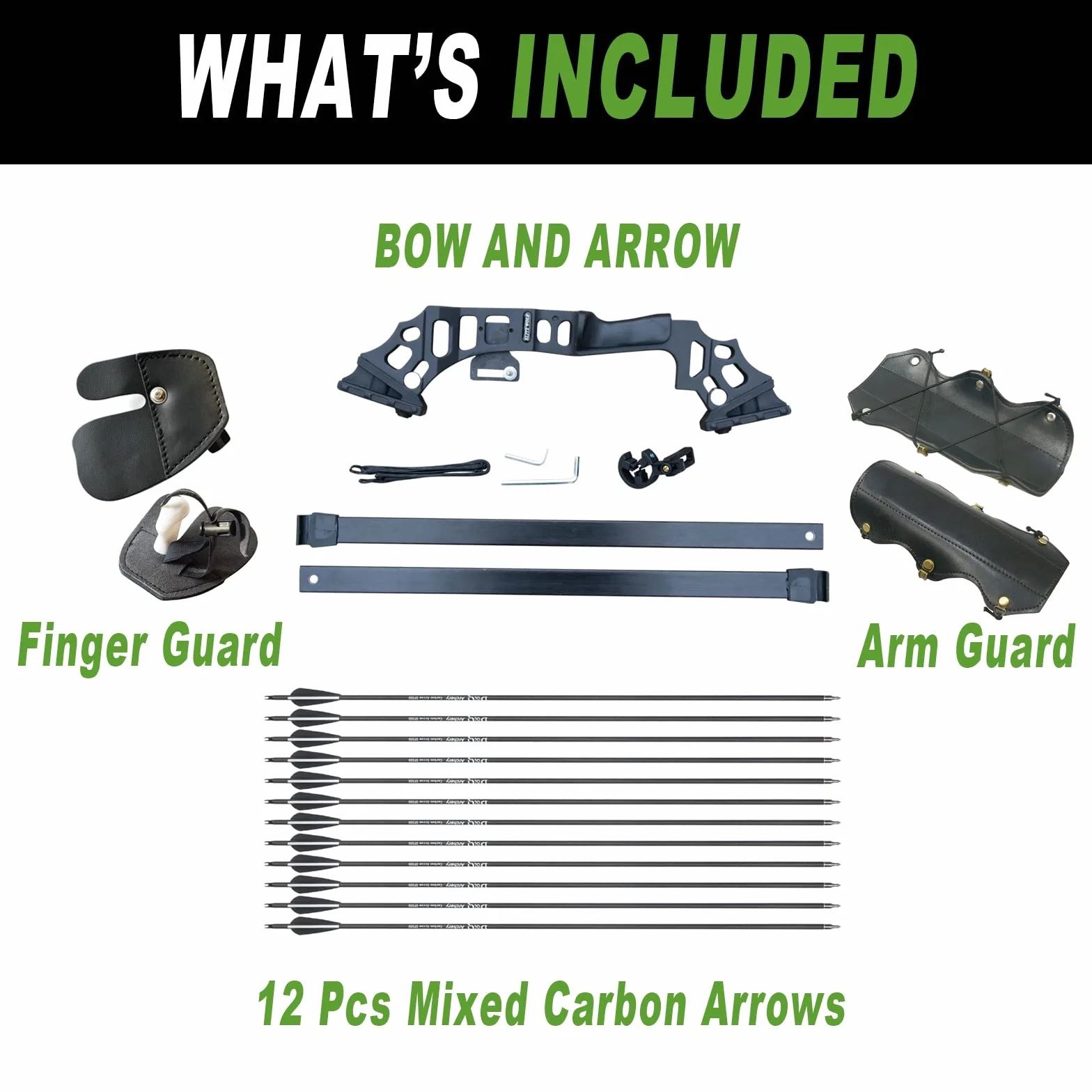 Tongtu Takedown Arc Classique 40 lbs Alliage d'aluminium Riser Kit Chasse Droitier