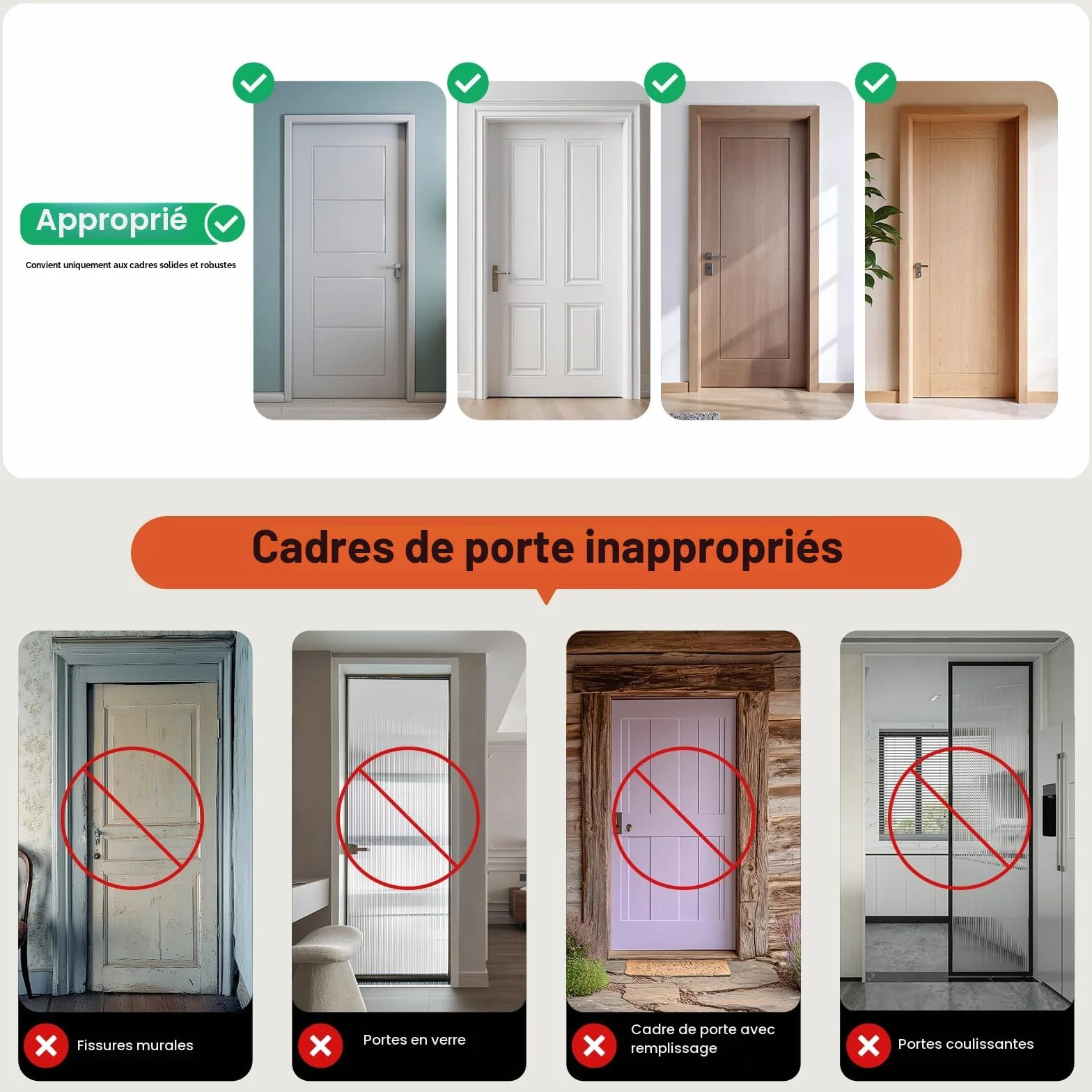 Sportneer Barre de Traction pour Porte sans vis réglable 75-94 cm 200 kg