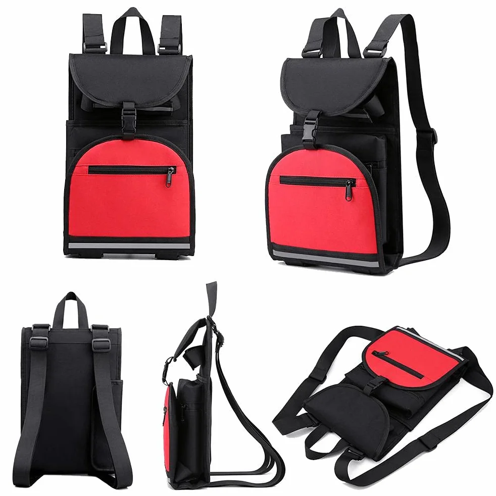 Sac à dos de planche à roulettes pliable avec bandoulière réglable