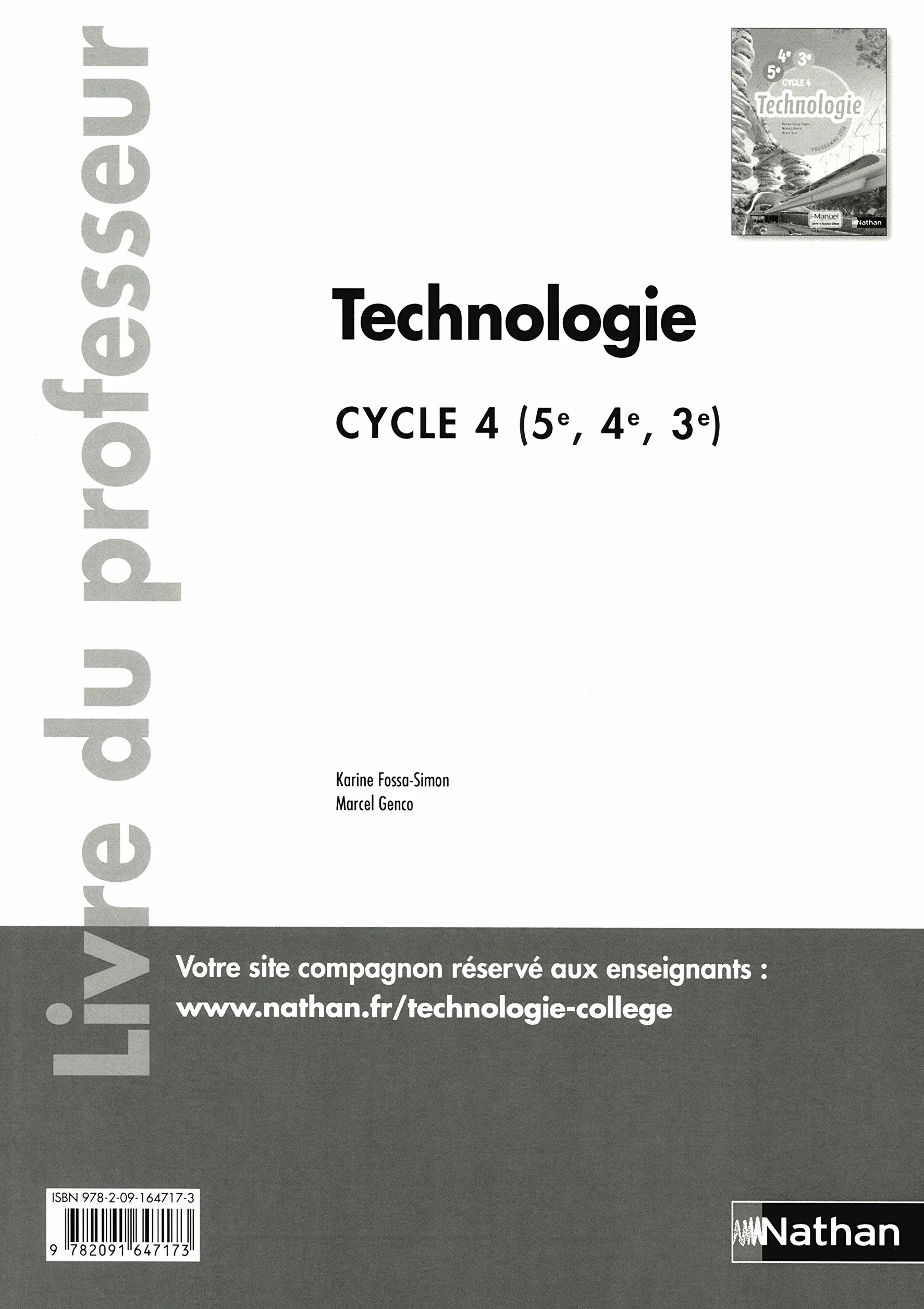 Technologie cycle 4 5ème 4ème 3ème professeur 2016