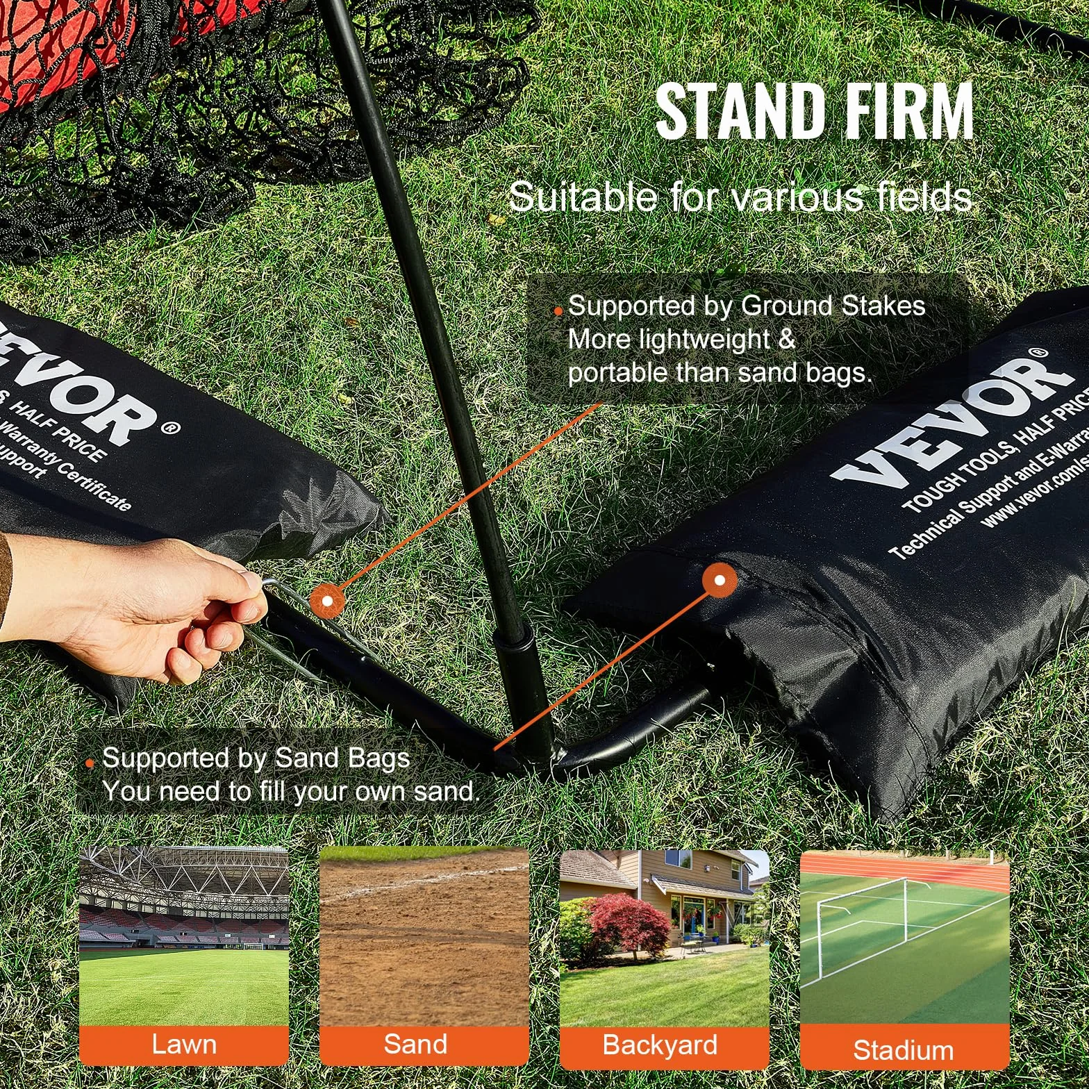 VEVOR Filet d'Entraînement Baseball Softball Pickleball 9 Trous 124,5 x 106 cm Portable avec Sac de Transport