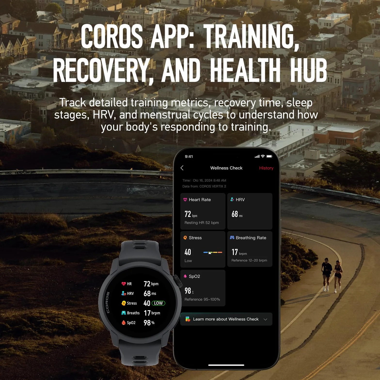 COROS Pace 4 Montre Sport Ultralégère Écran Tactile AMOLED 1,2" 32g Montre Running 19 Jours GPS Précision Plan d'entraînement