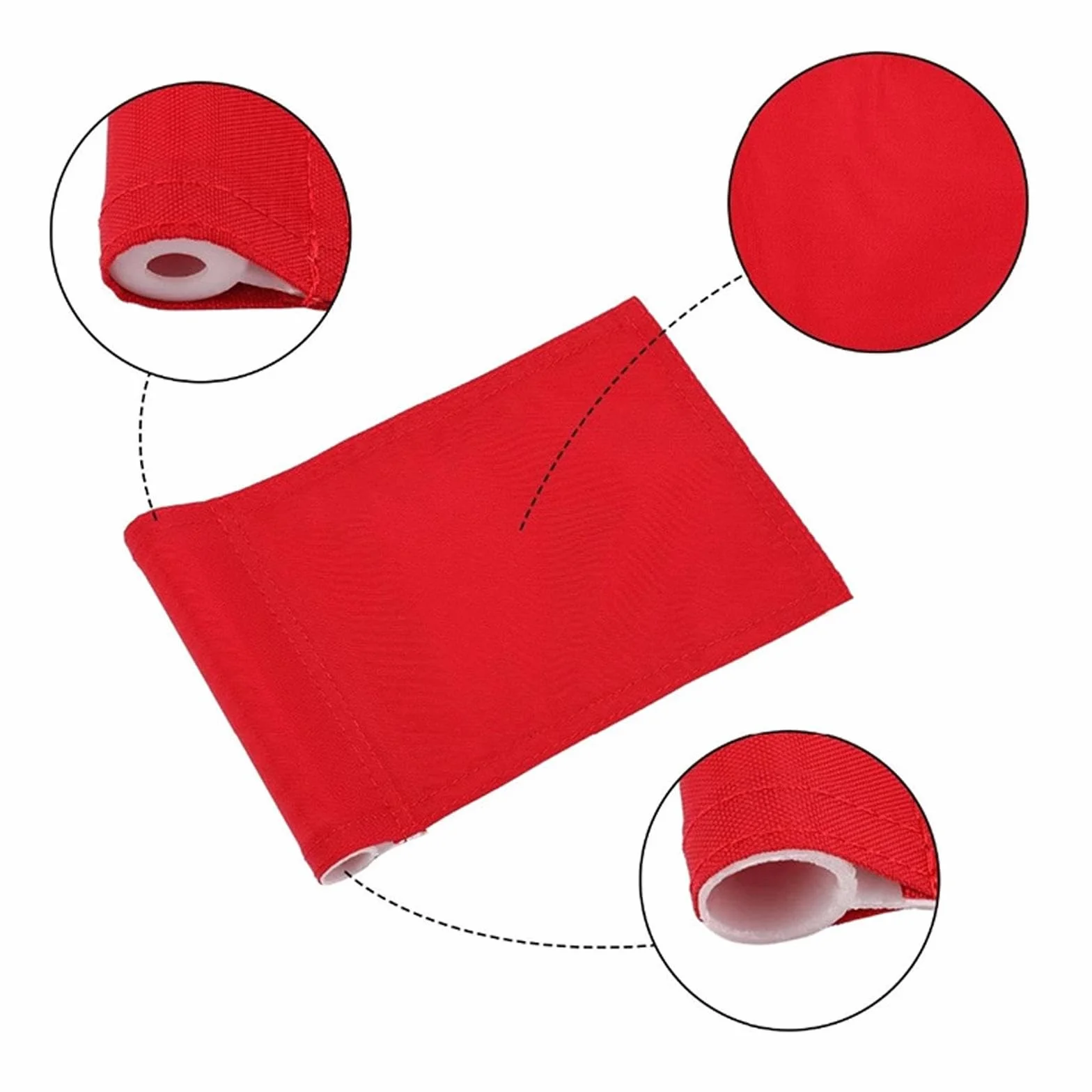 Drapeaux de Golf avec Tube inséré, Drapeau Vert pour Parcours d'entraînement extérieur