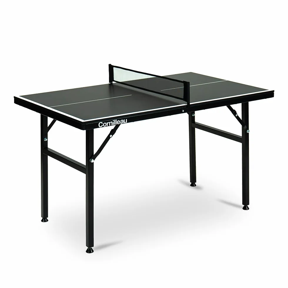 Cornilleau Mini Table de Ping-Pong Intérieure Pliable Plateau Gris 12 mm