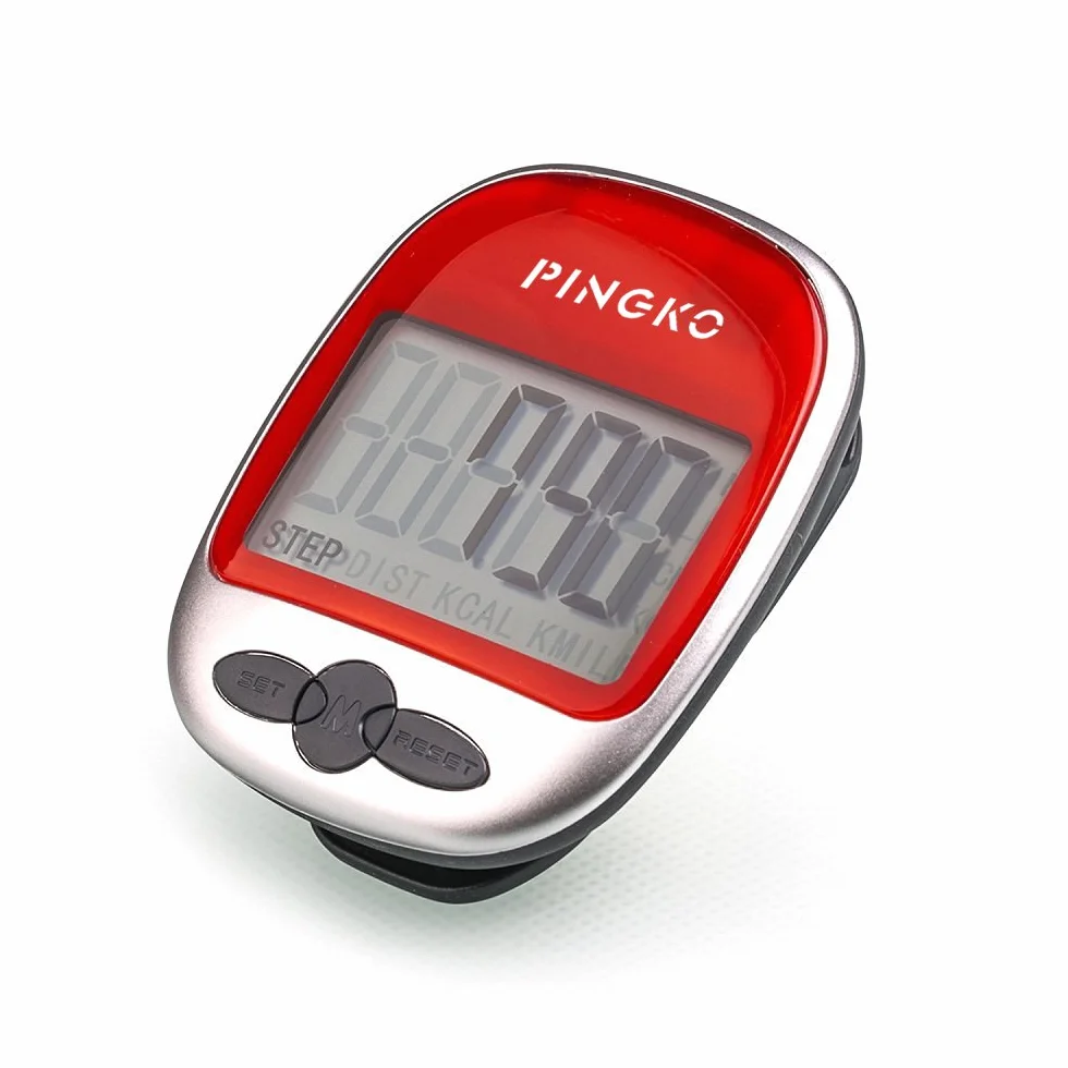 PINGKO Podomètre Compteur de Pas/Distance/Calories Fitness Tracker Portable