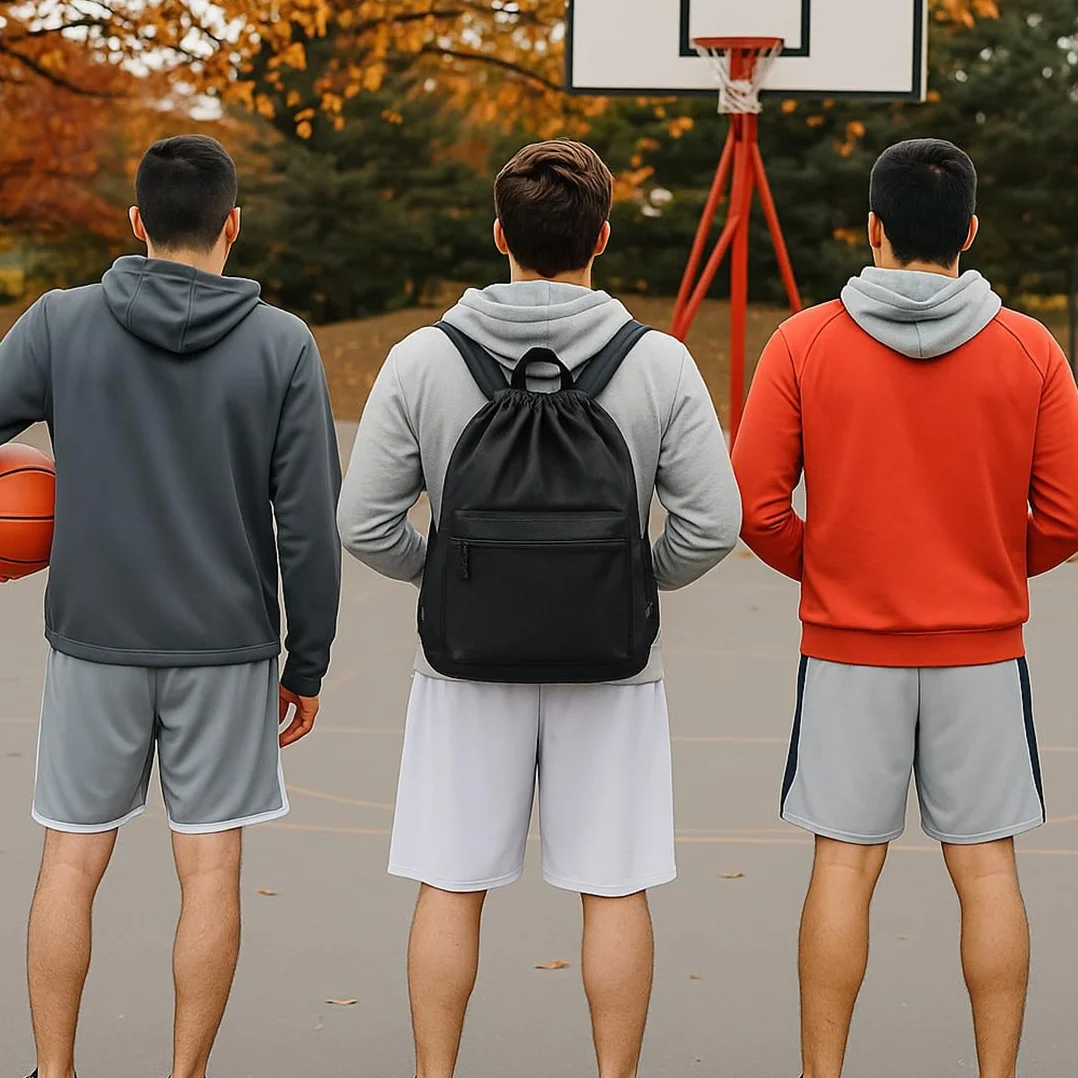 Sac à Dos de Basketball avec Poche Filet et Mousqueton