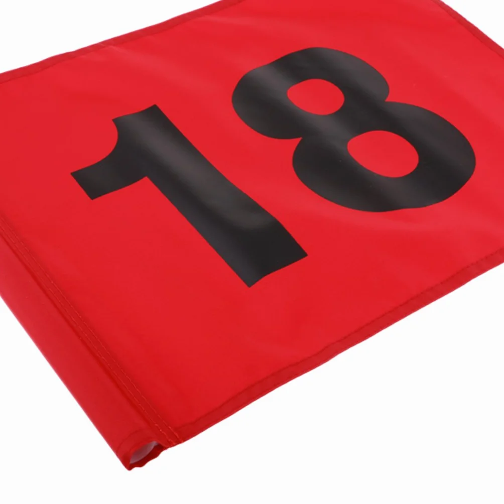Leeadwaey Drapeau d'entraînement de golf numéro 18 Vert