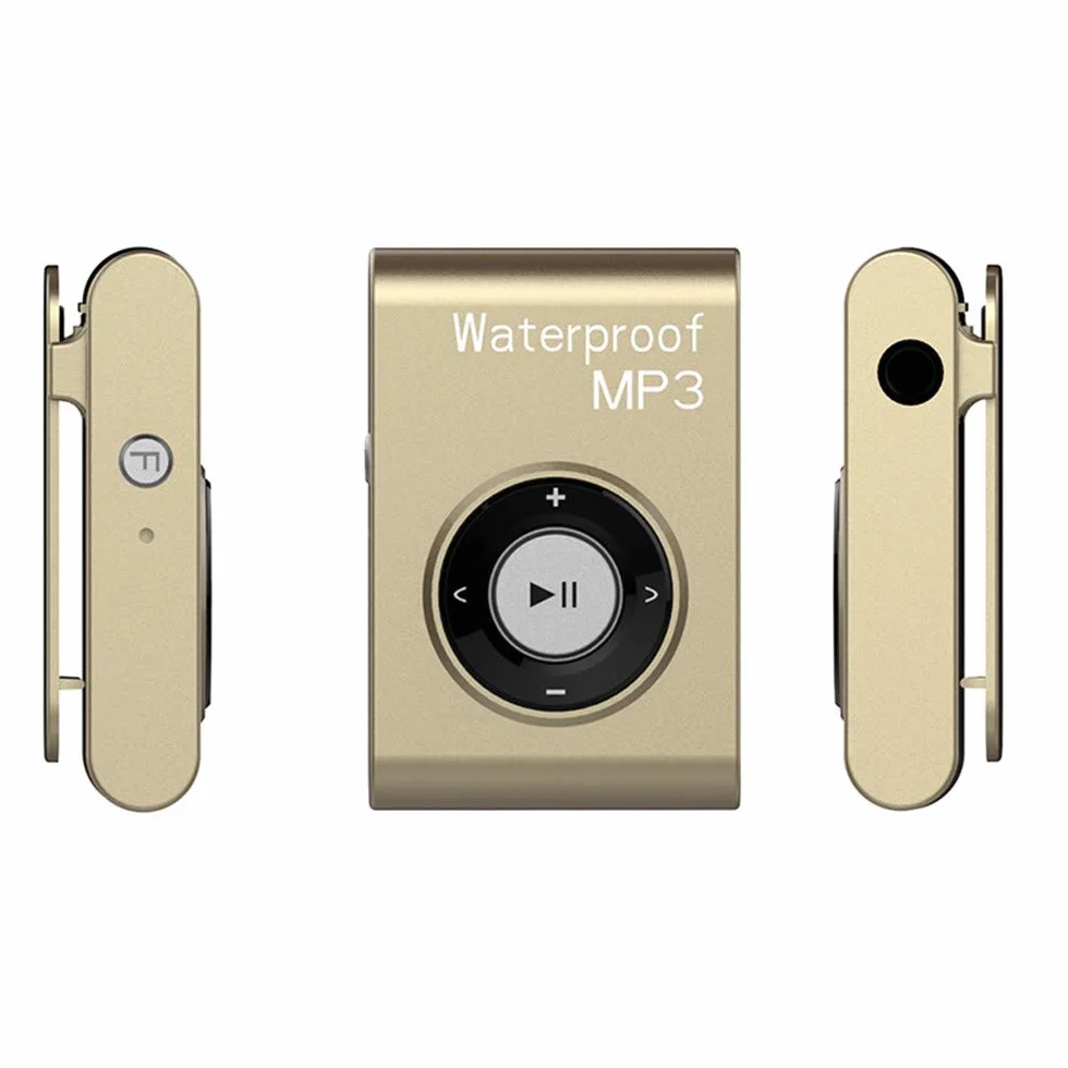 Lecteur MP3 étanche IPX8 8 Go Sport Natation Course Plongée Surf Musique Radio FM Shuffle