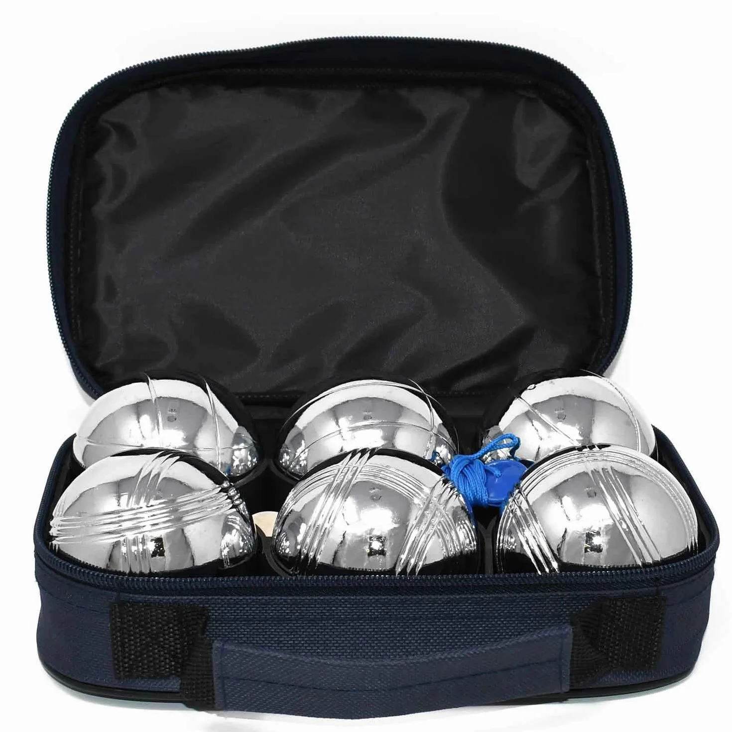Big Game Hunters Jeu de 6 Boules de Pétanque Antirouille avec Sac en Toile