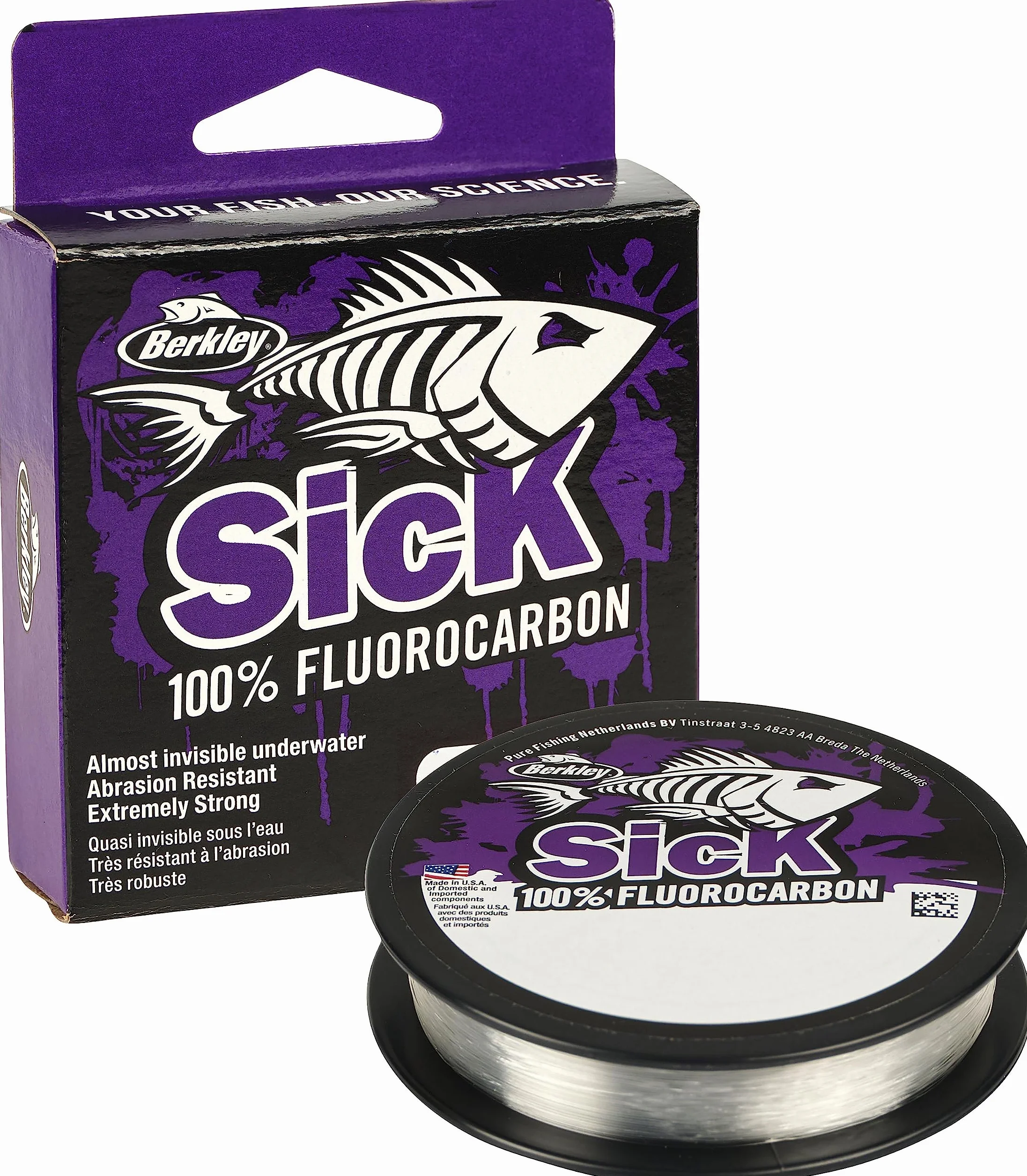 Berkley Sick Leader Fluorocarbone 50m Ligne Invisible Transparent Pêche Eau Douce Mer