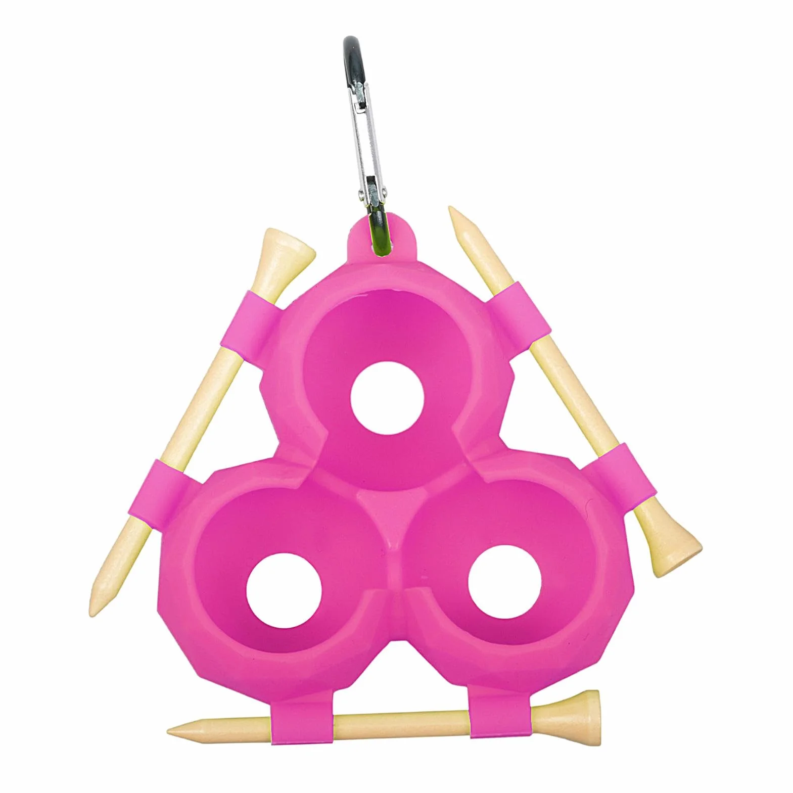 Support pour balles de golf, housse en silicone pour 3 balles, accessoire de golf portable, lilas
