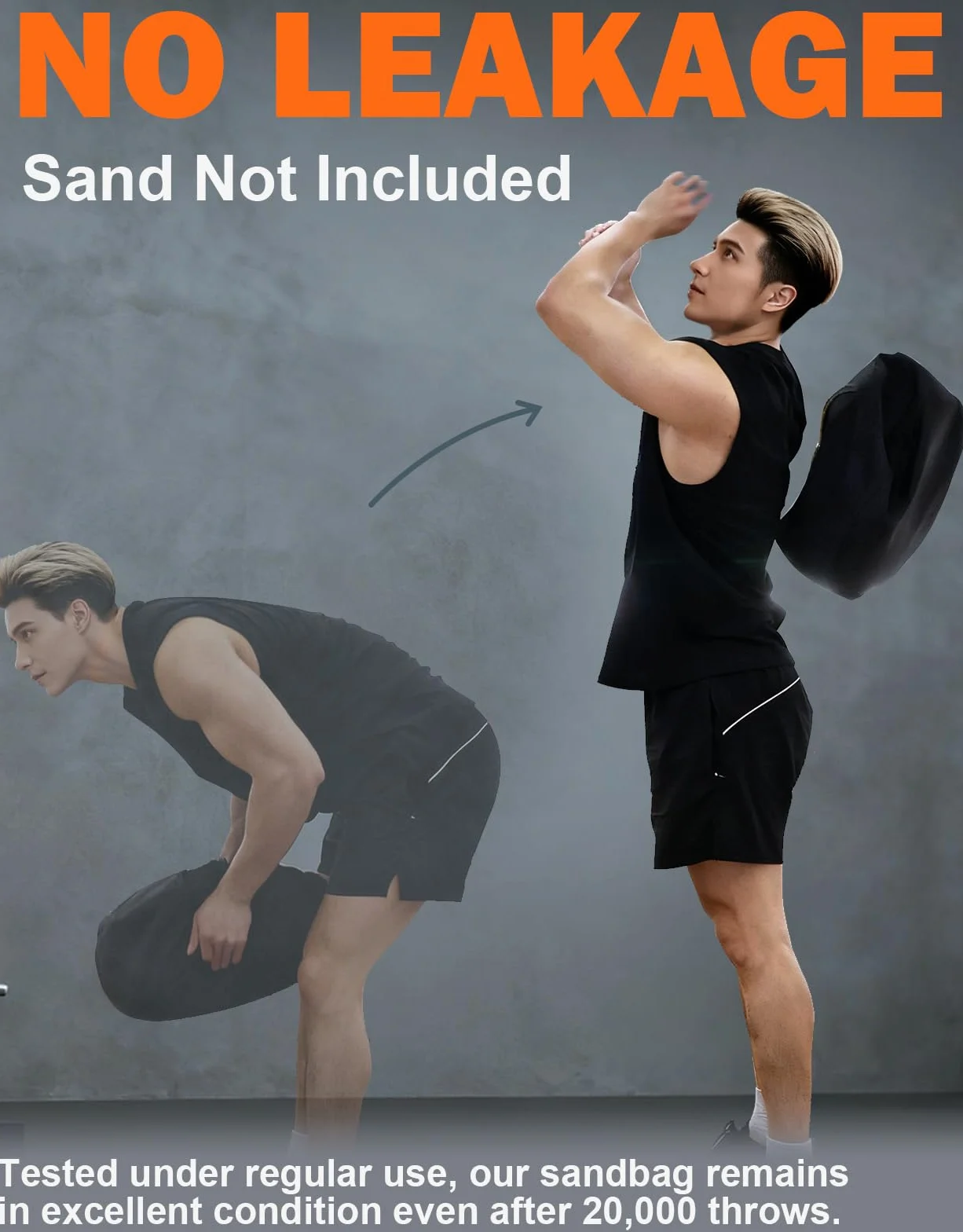 Fitarc Sac de Sable d'entraînement pour Musculation Rond Cross-Training, Sable Non Inclus