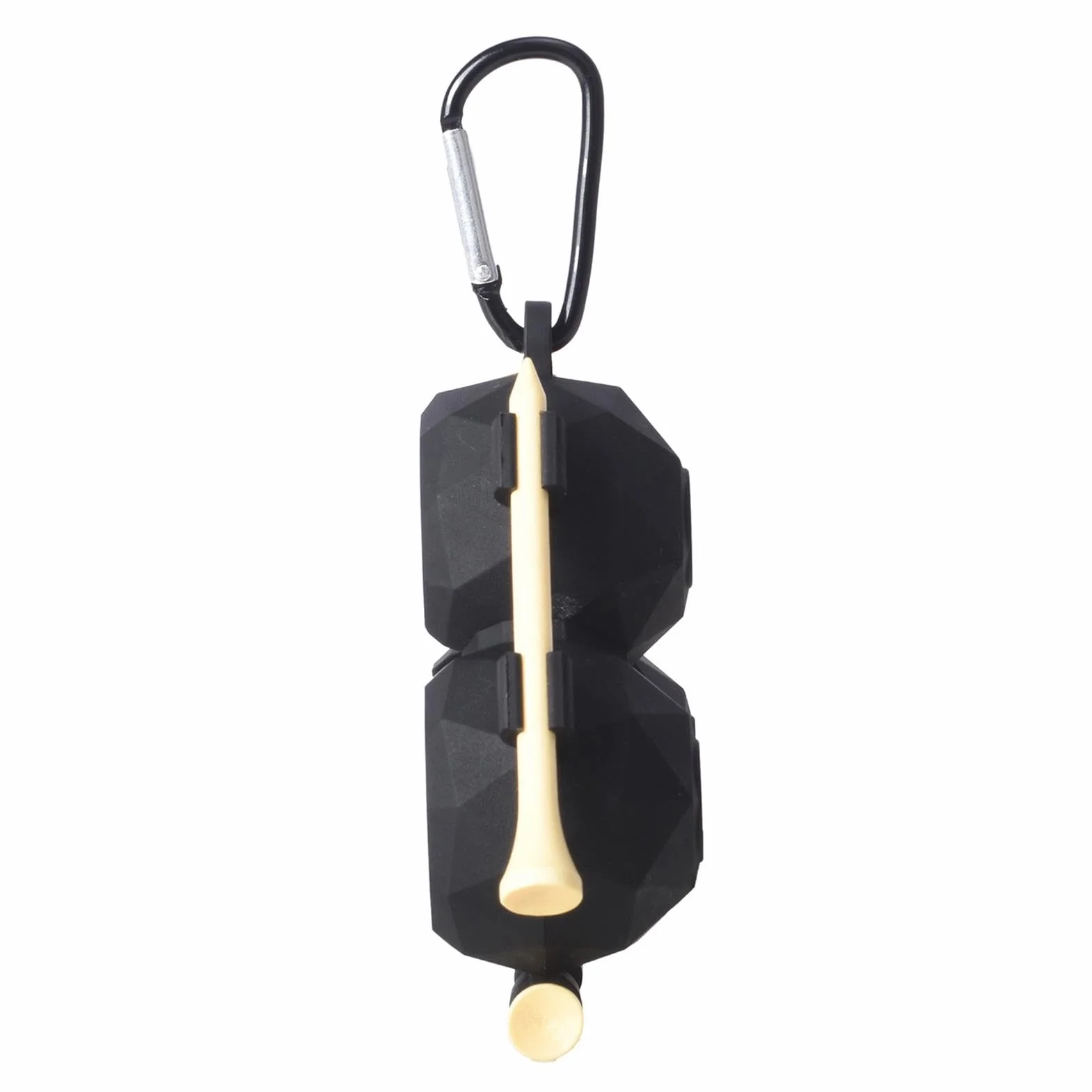 Support de balle de golf en silicone avec boucle à clip pendante - Porte-balles portable