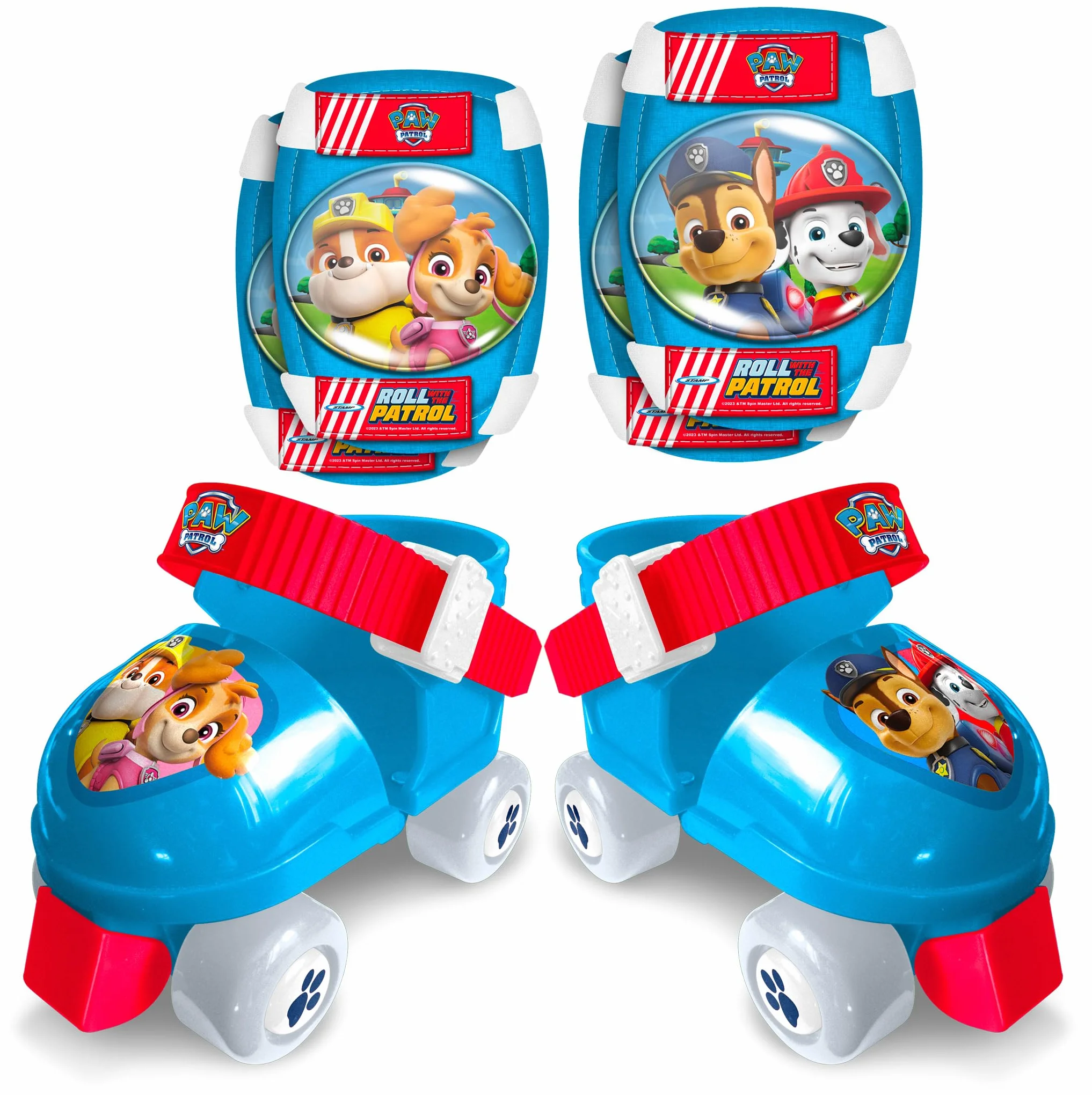 Combo Patins 4 Roues + Genouillères Coudières