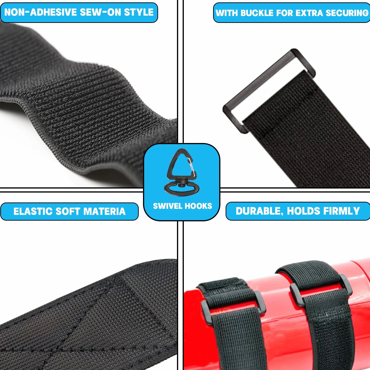 Drapeau personnalisé pour chariot de golf avec sangle élastique