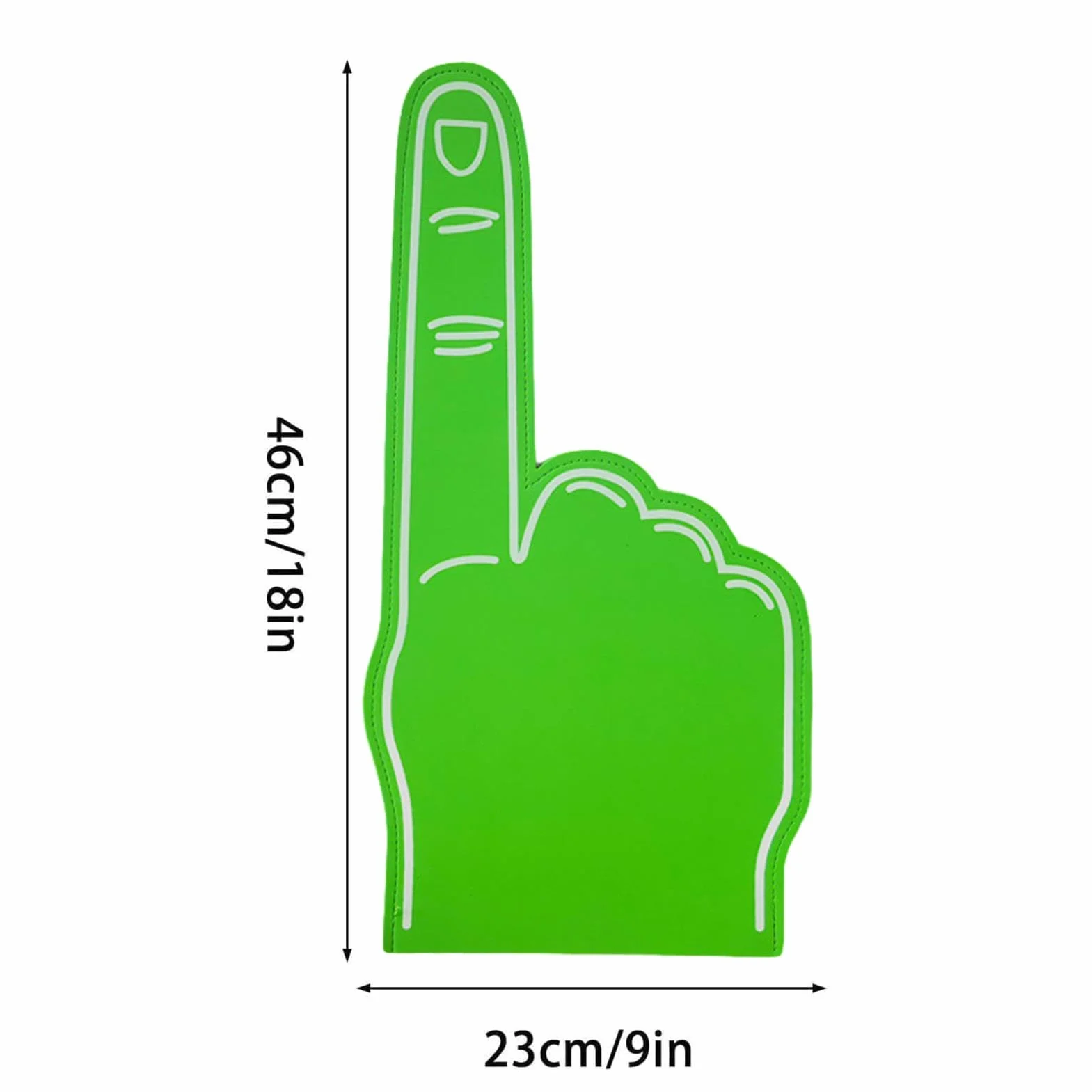 Foam Finger en Mousse Géante 18 pouces Sports Fan Cheerleading Props