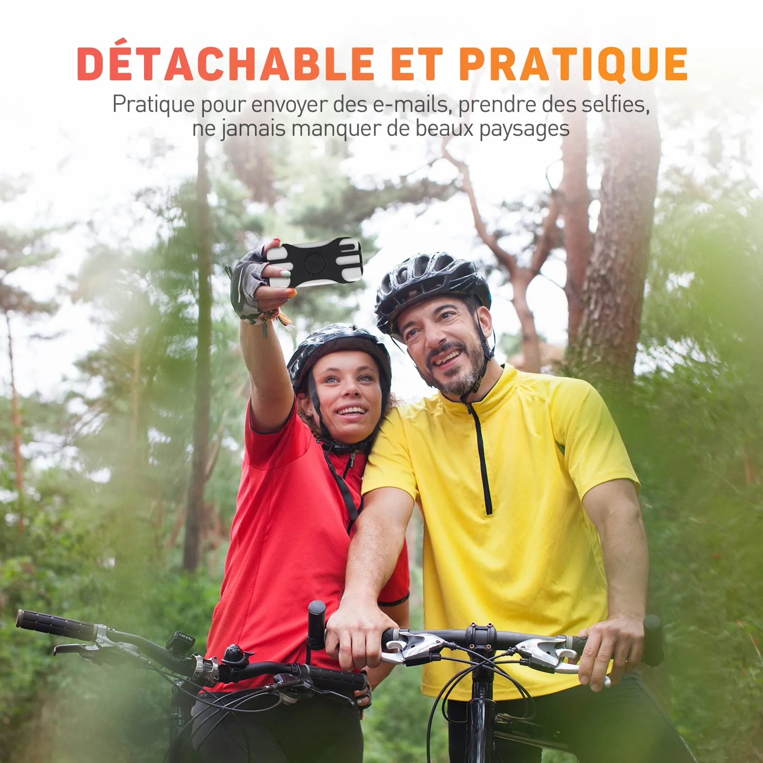 Support Téléphone Vélo Moto 360° Rotation Universel 4.5-7 Pouces Smartphones