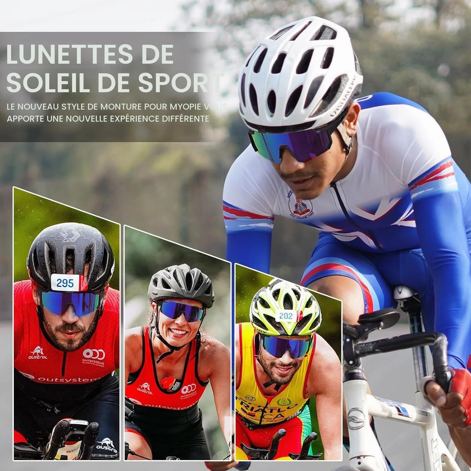 Lunettes de Soleil Sport Polarisées UV400 Lot de 2 Homme Femme Cyclisme Pêche Conduite