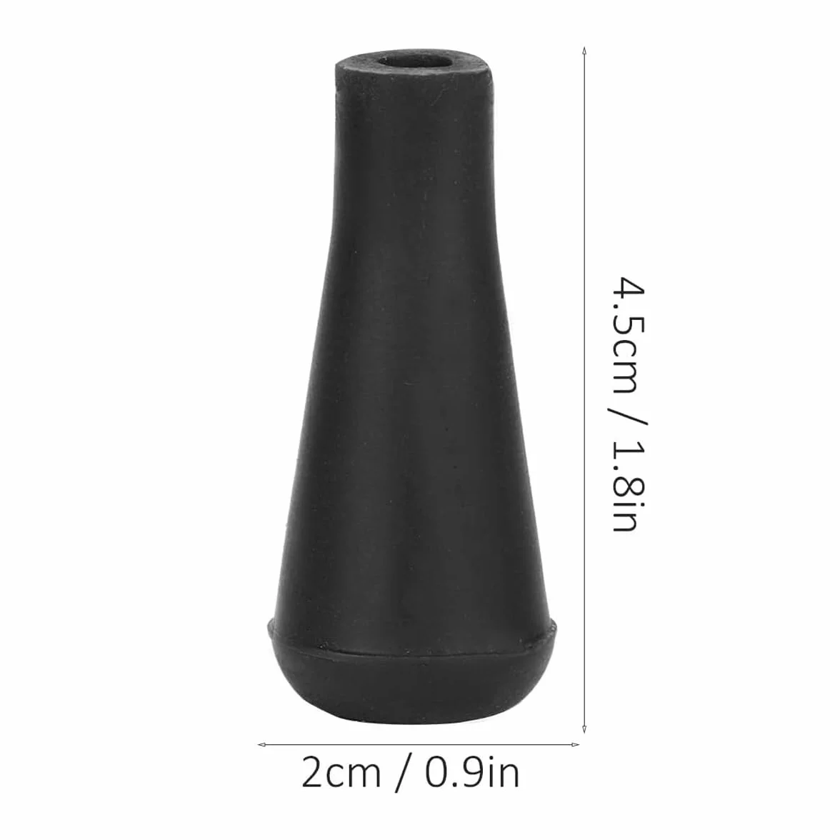 Pointes de flèche en caoutchouc de rechange 8 mm pour flèches en fibre de verre et carbone - Lot de 10 noir