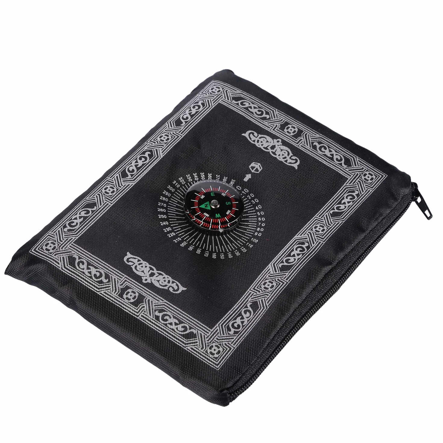 Hitopin Tapis de Prière de Poche Islamique de Voyage avec Boussole, Polyester Etanche 60 x 100 cm